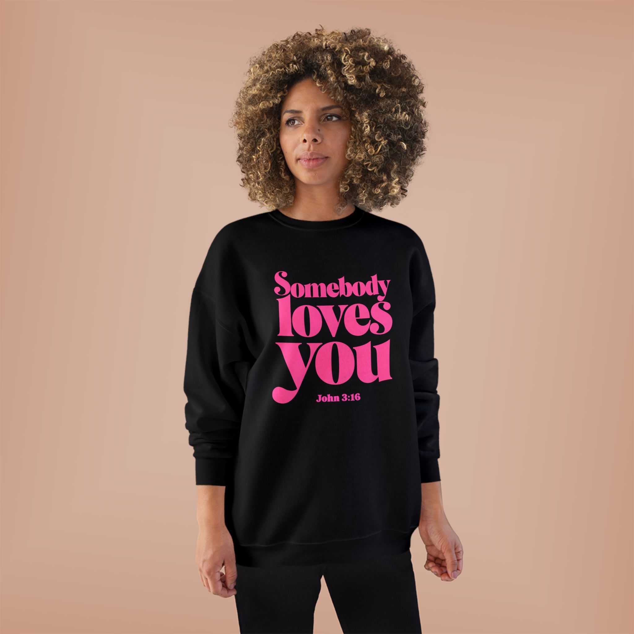 Somebody Loves You John 3:16 Unisex EcoSmart® Crewneck Sweatshirt product thumbnail image Somebody Loves You John 3:16 Unisex EcoSmart® Crewneck Sweatshirt product thumbnail image