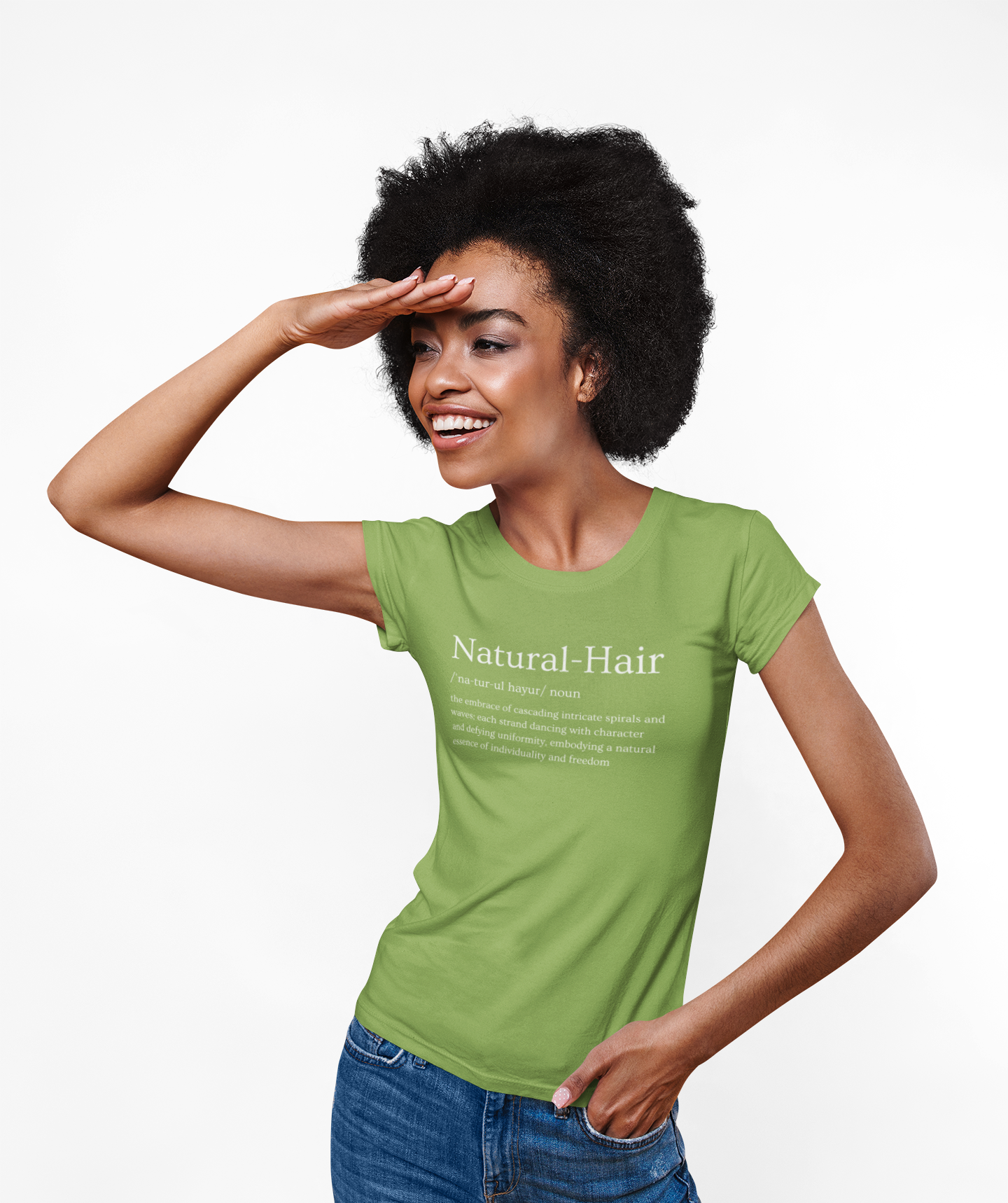 Natural Hair Definition Custom Graphic T-Shirt for Natural Hairstyles product thumbnail image Natural Hair Definition Custom Graphic T-Shirt for Natural Hairstyles product thumbnail image