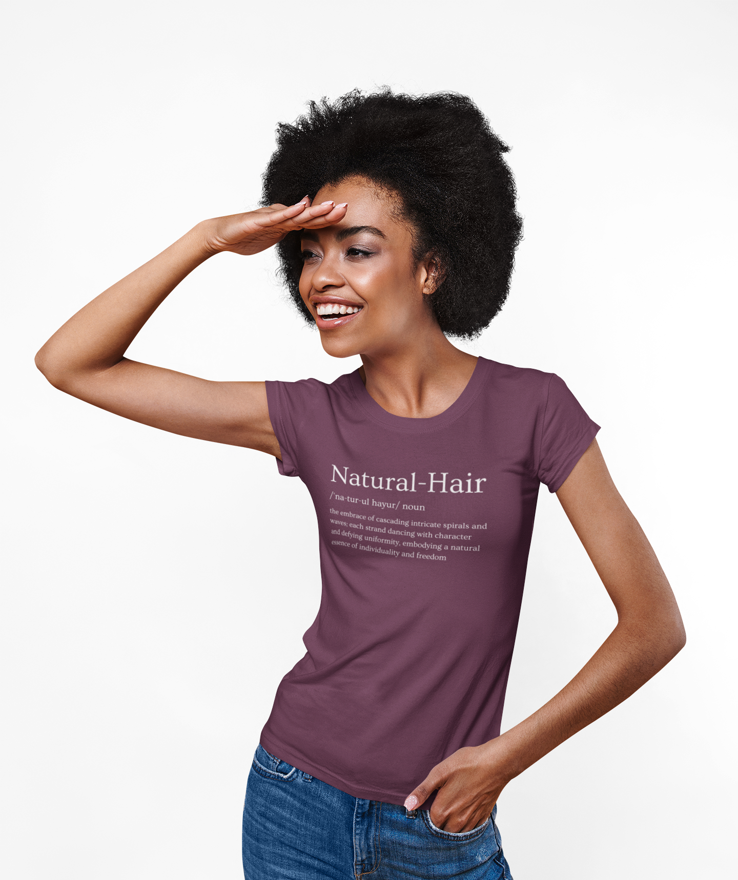 Natural Hair Definition Custom Graphic T-Shirt for Natural Hairstyles product thumbnail image Natural Hair Definition Custom Graphic T-Shirt for Natural Hairstyles product thumbnail image