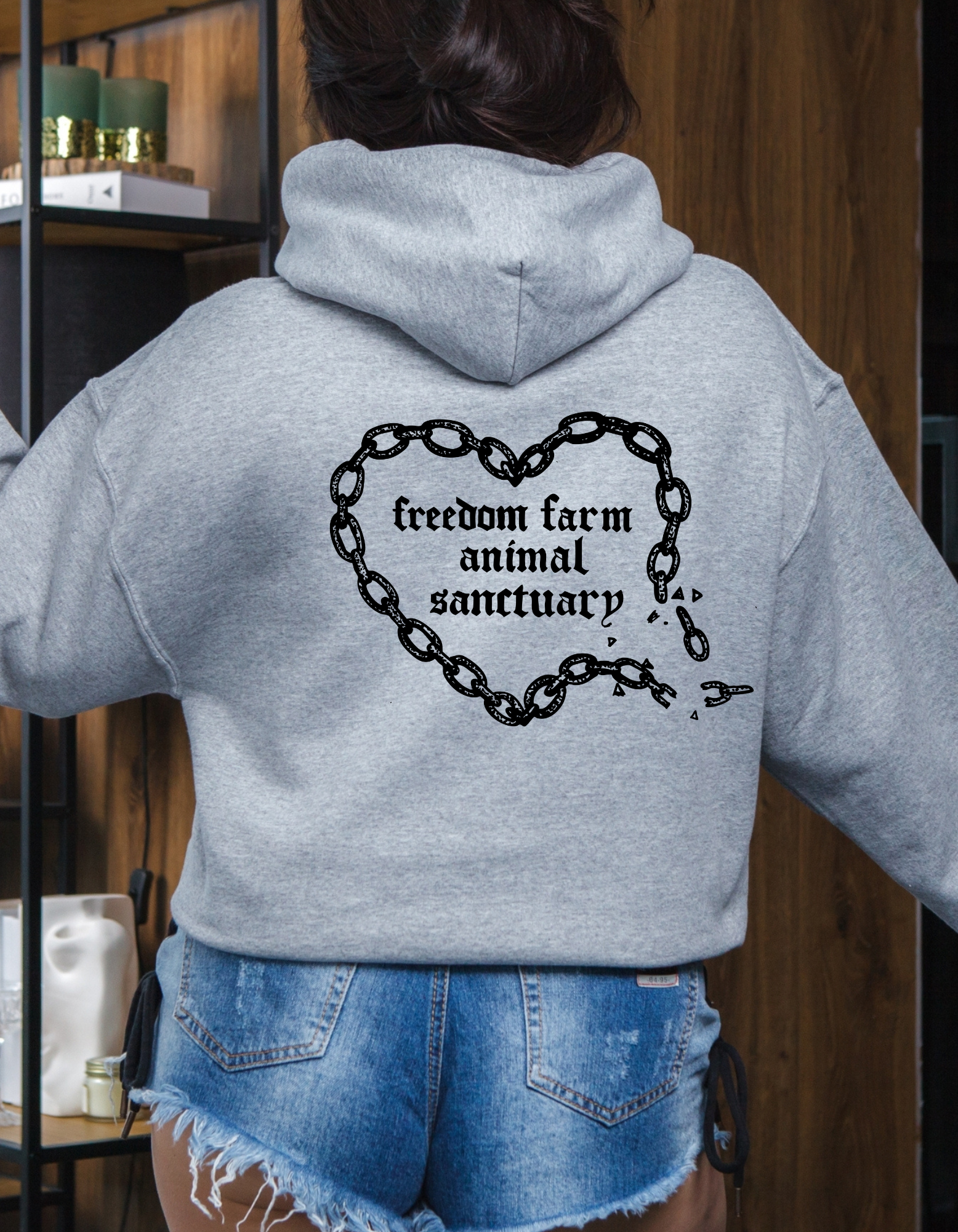 Freedom Farm " Break the Chains" Unisex Hooded Sweatshirt product thumbnail image