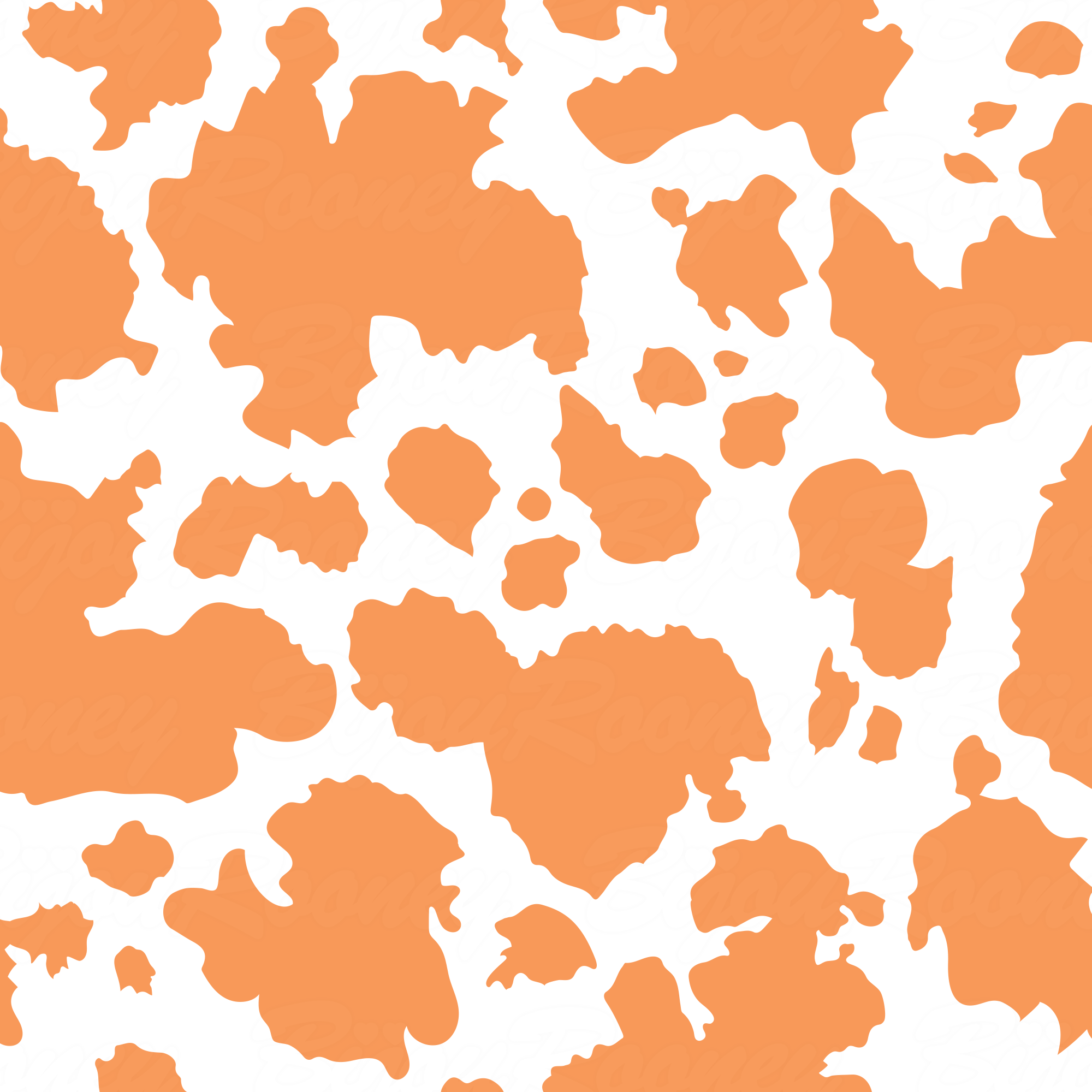 Cow Print Gift Wrap in Clementine product thumbnail image Cow Print Gift Wrap in Clementine product thumbnail image