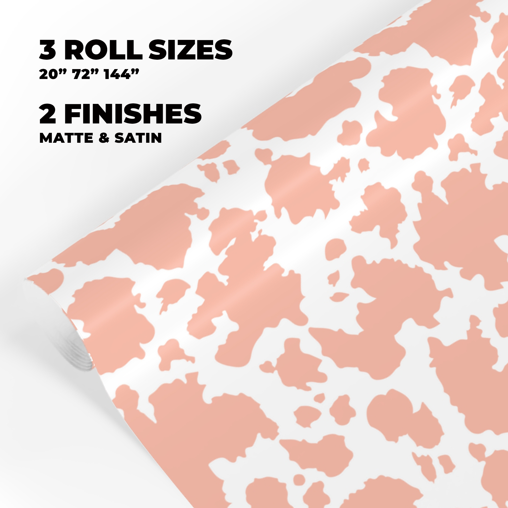 Cow Print Gift Wrap in Peach product thumbnail image Cow Print Gift Wrap in Peach product thumbnail image