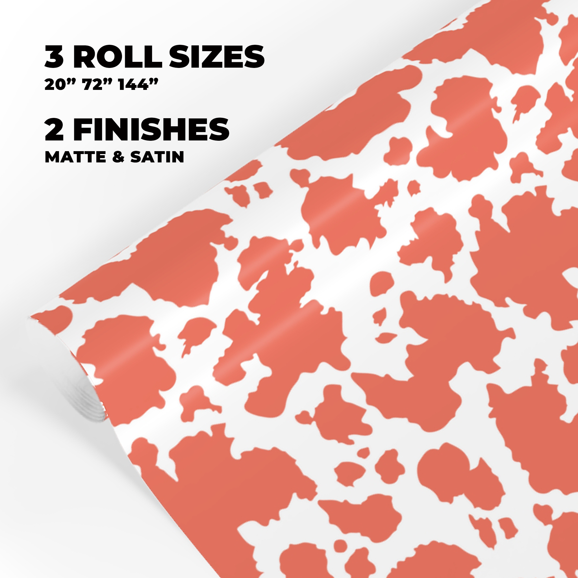 Cow Print Gift Wrap in Grapefruit product thumbnail image Cow Print Gift Wrap in Grapefruit product thumbnail image
