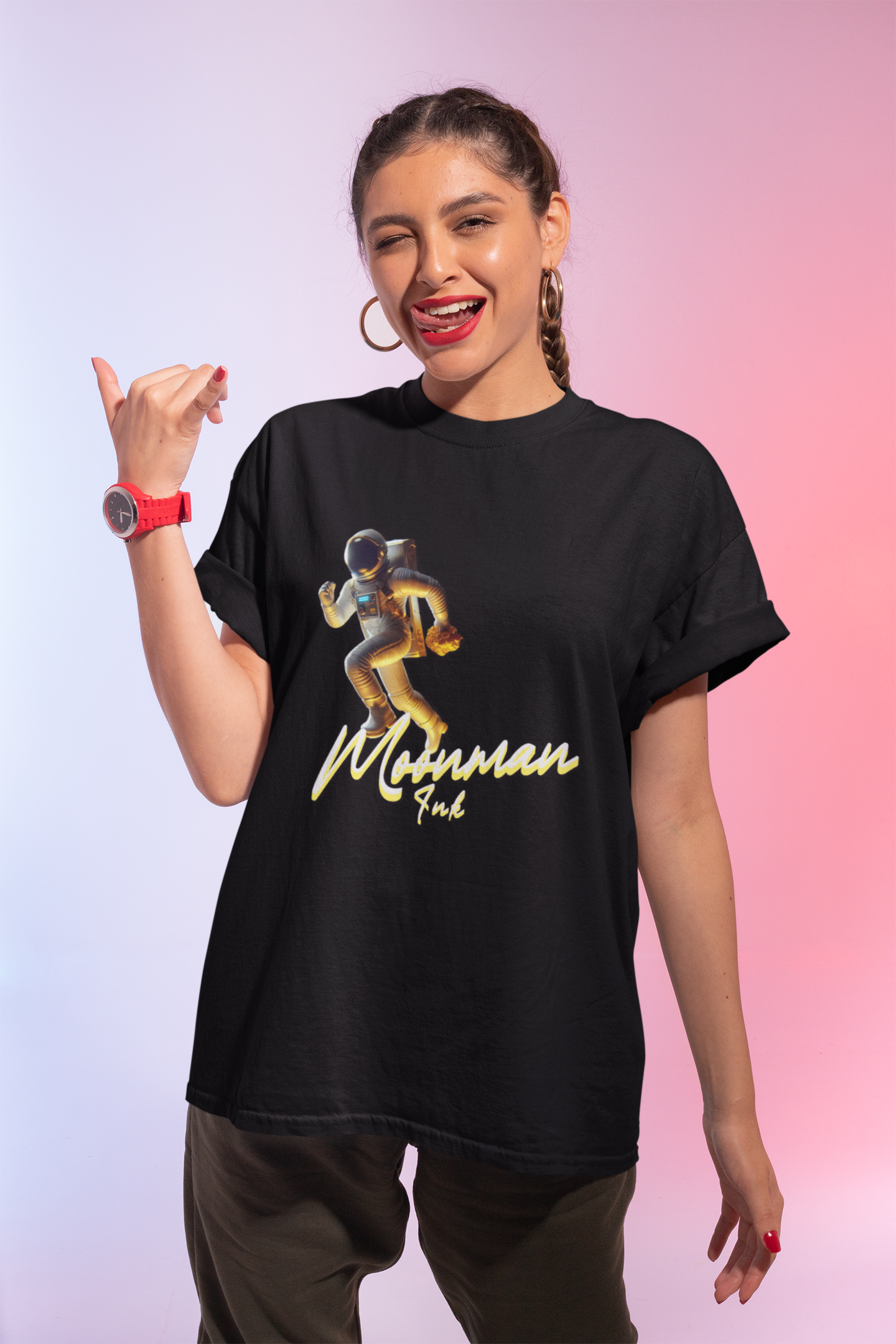 Moonman Ink Astronaut Adventures T-Shirt product thumbnail image Moonman Ink Astronaut Adventures T-Shirt product thumbnail image