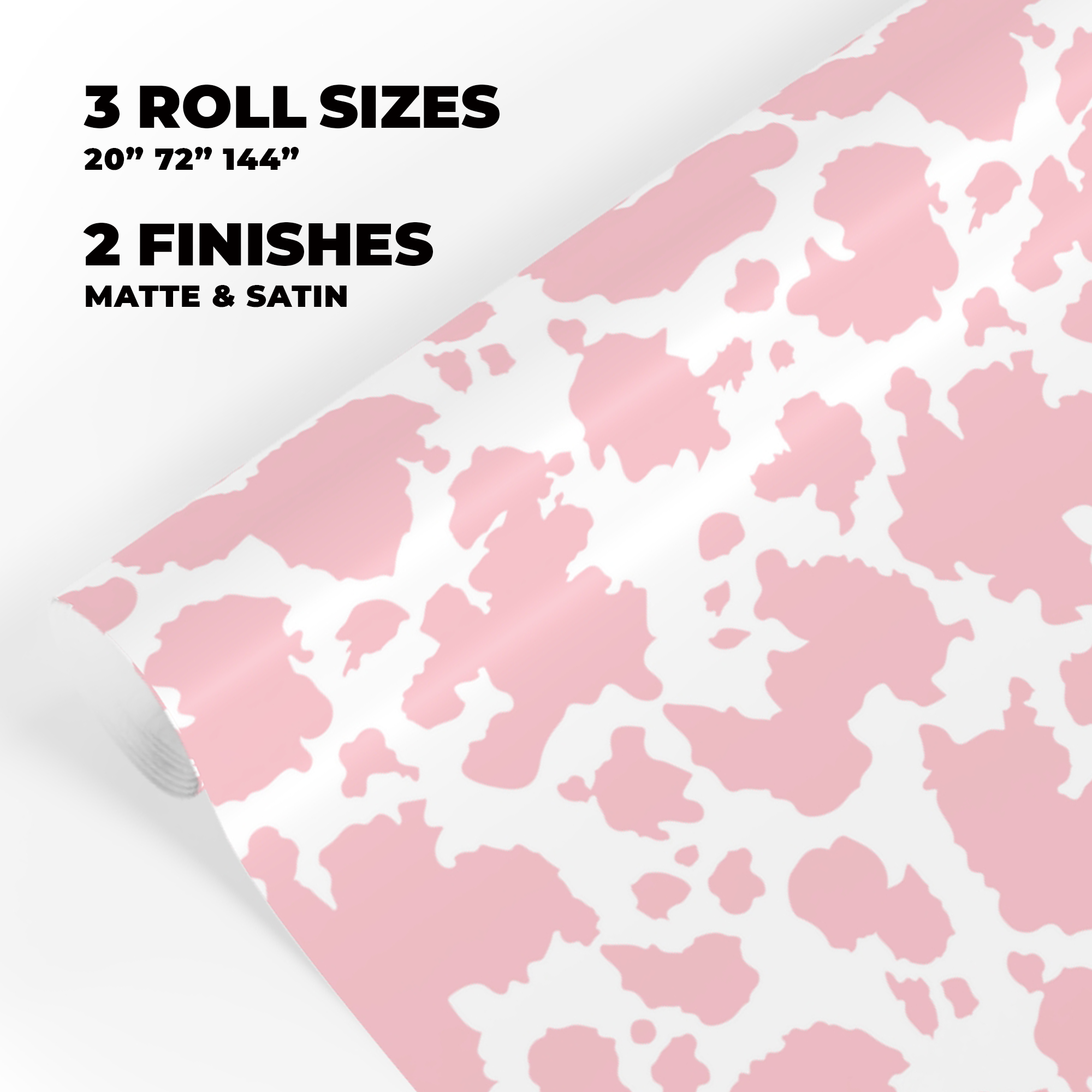 Cow Print Gift Wrap in Bubblegum product thumbnail image Cow Print Gift Wrap in Bubblegum product thumbnail image