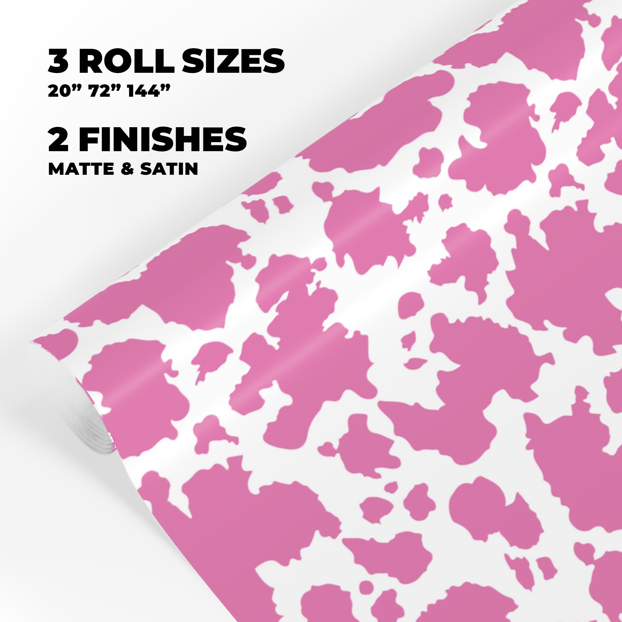Cow Print Gift Wrap in Rose product thumbnail image Cow Print Gift Wrap in Rose product thumbnail image