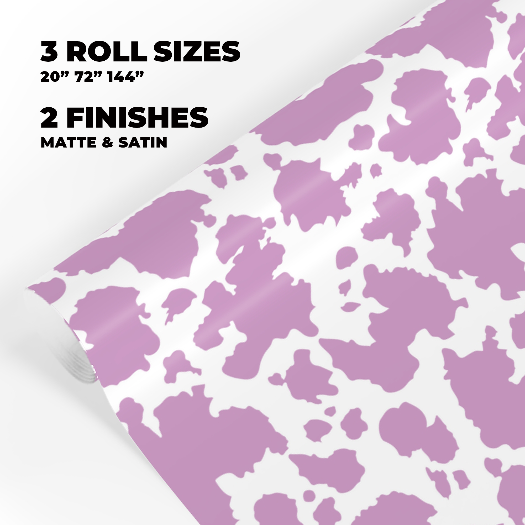 Cow Print Gift Wrap in Amethyst product thumbnail image Cow Print Gift Wrap in Amethyst product thumbnail image