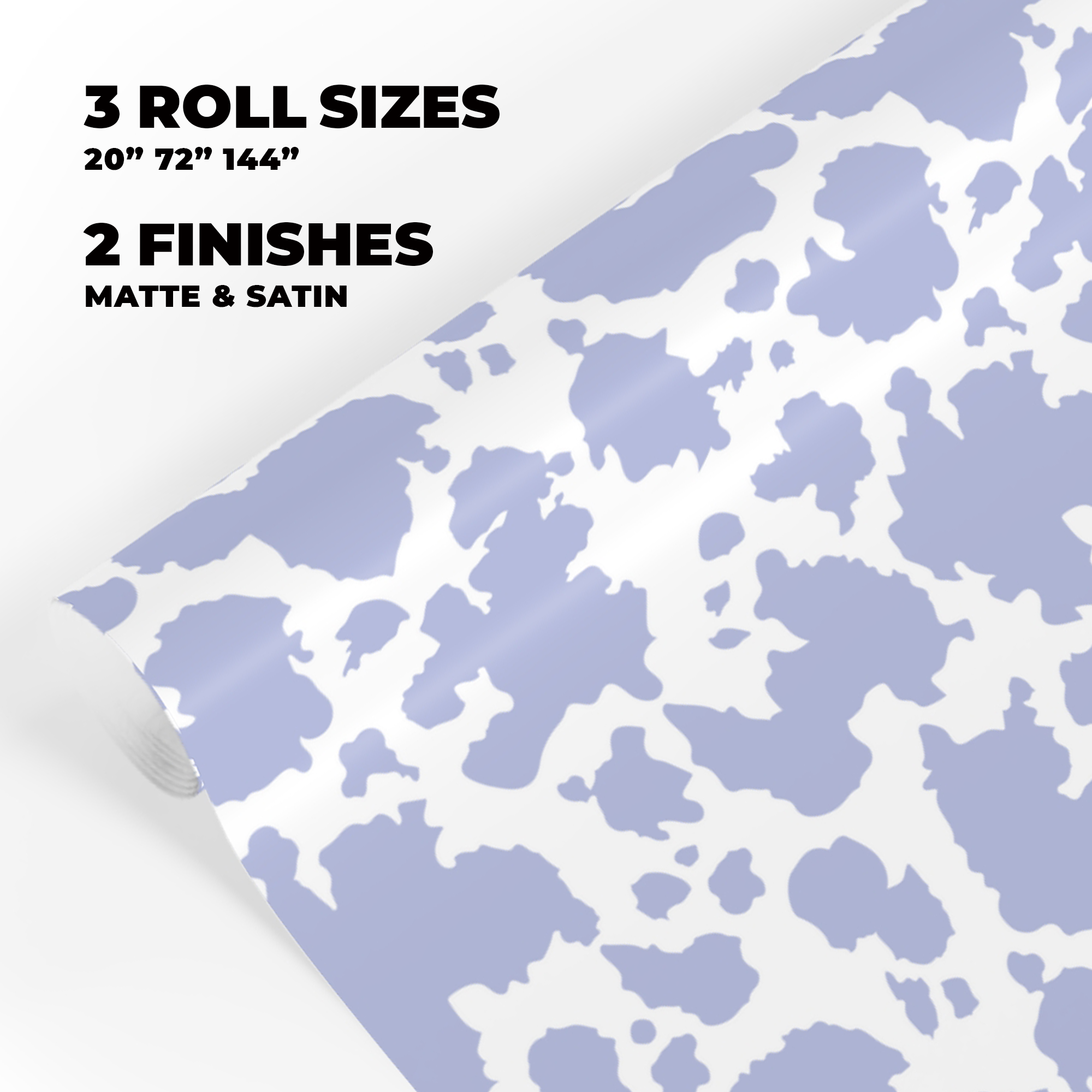 Cow Print Gift Wrap in Lavender product thumbnail image Cow Print Gift Wrap in Lavender product thumbnail image