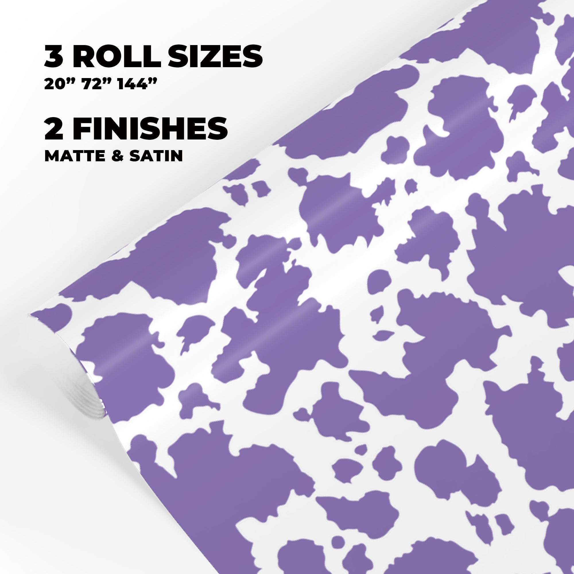 Cow Print Gift Wrap in Grape product thumbnail image Cow Print Gift Wrap in Grape product thumbnail image