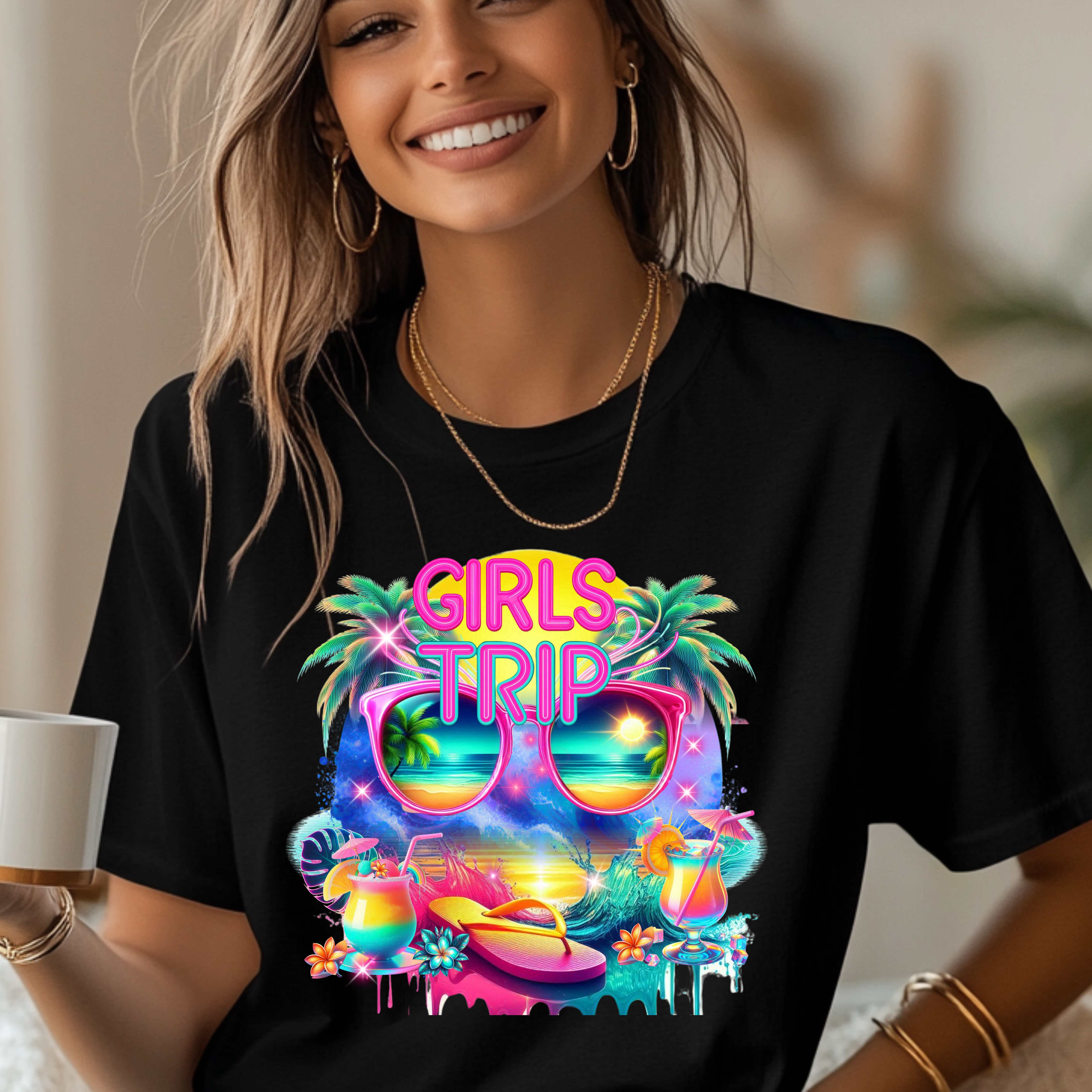 Girls Trip Tee - Fun Vacation Shirt