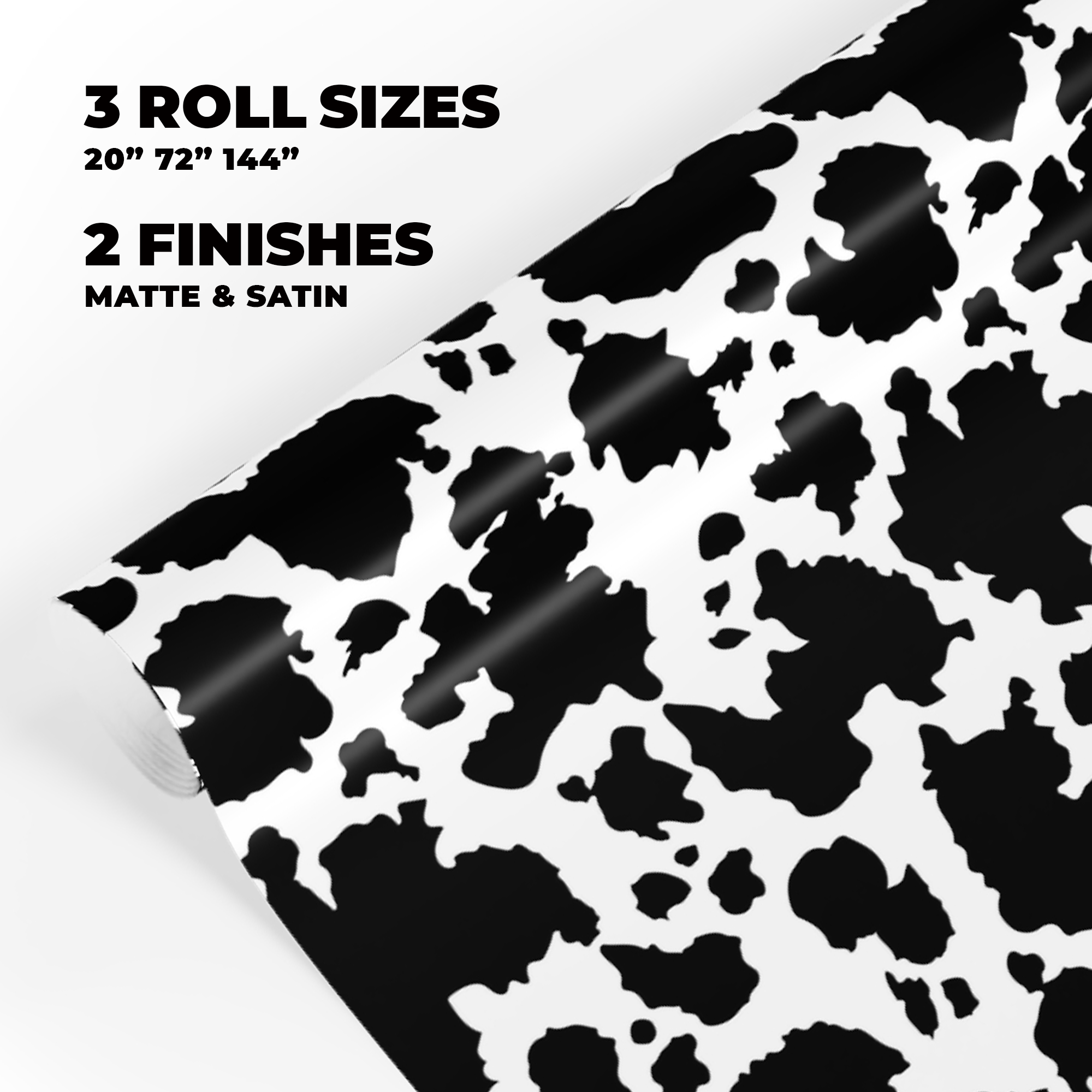 Cow Print Gift Wrap in Licorice product thumbnail image Cow Print Gift Wrap in Licorice product thumbnail image