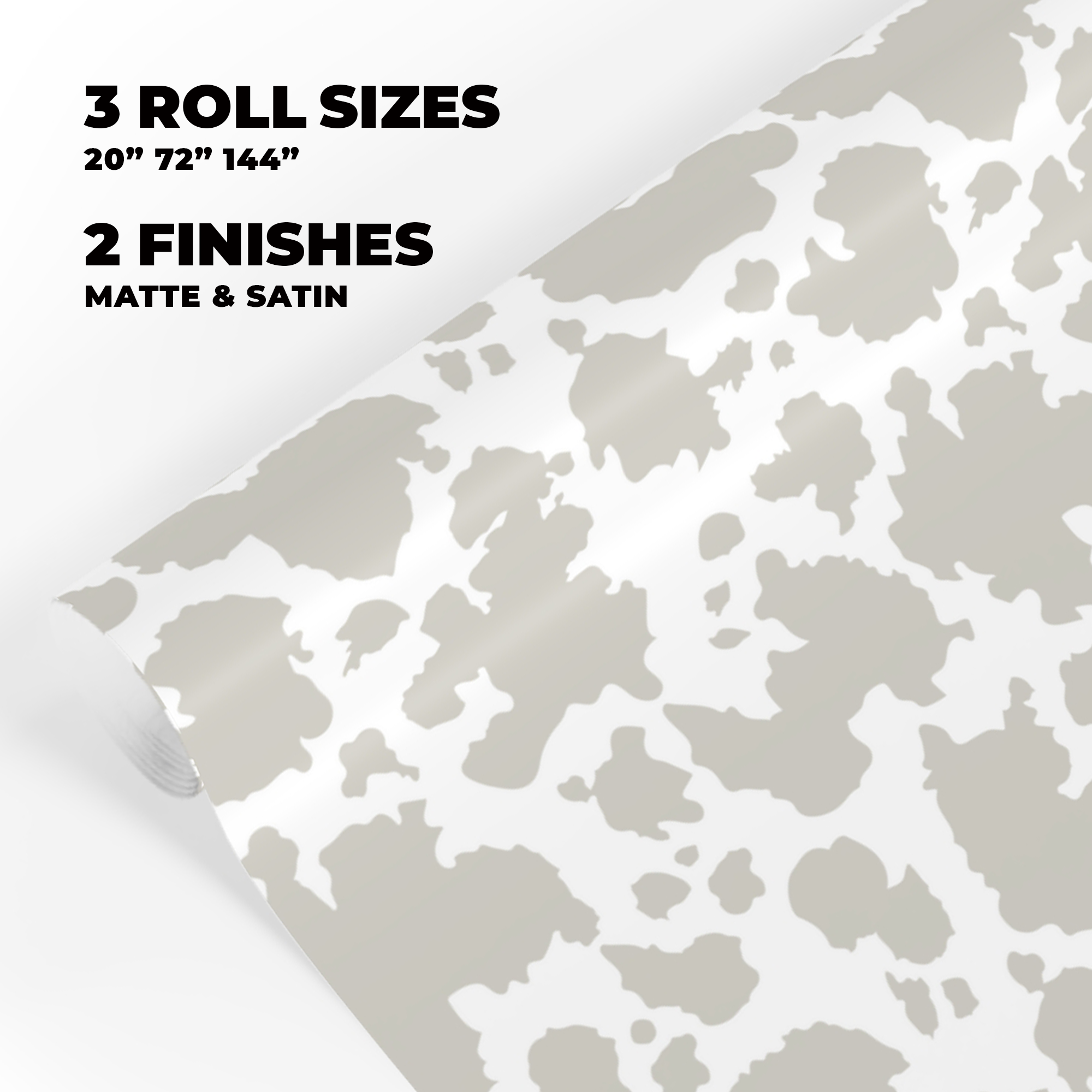 Cow Print Gift Wrap in Dove product thumbnail image Cow Print Gift Wrap in Dove product thumbnail image