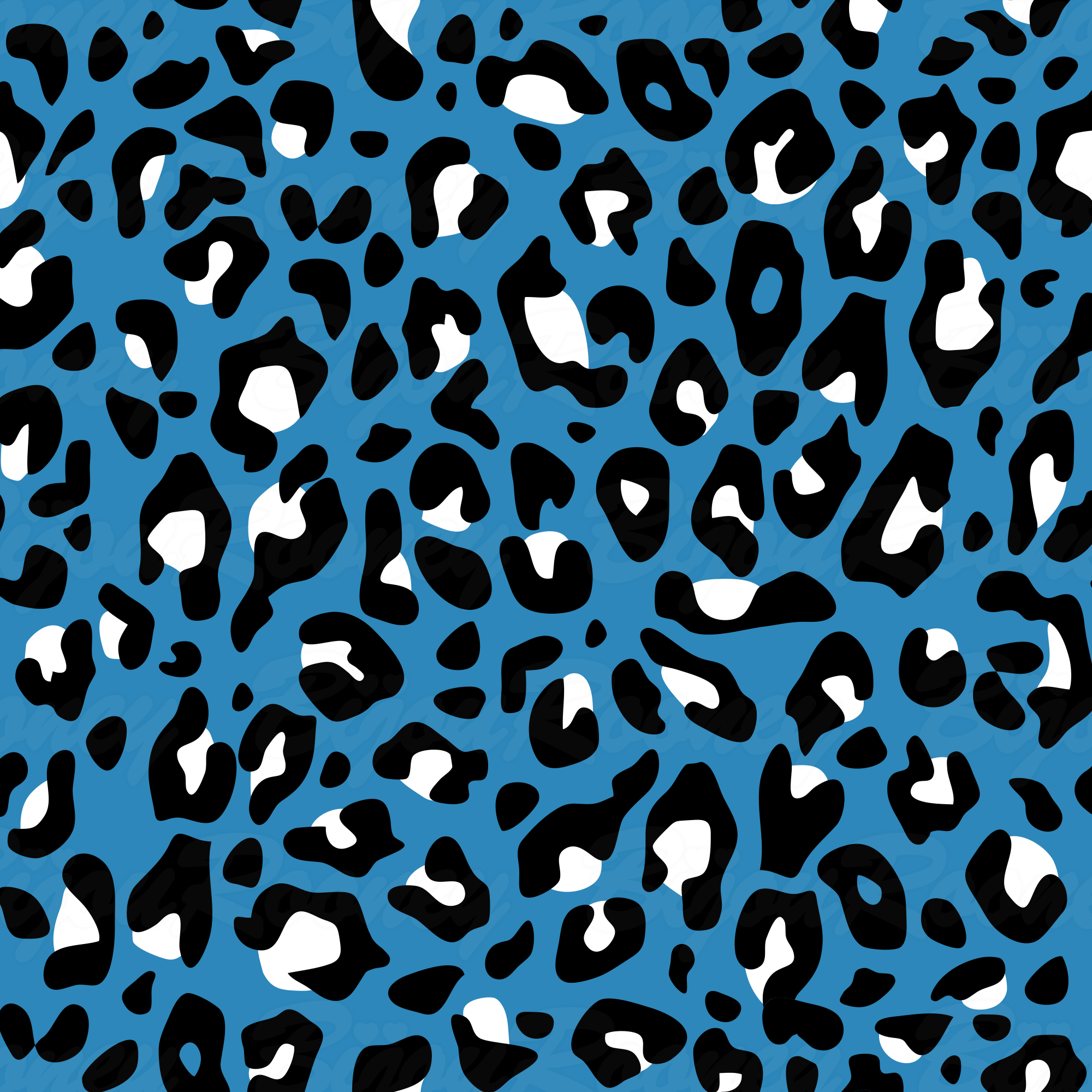 Leopard Print Gift Wrap in Denim product thumbnail image Leopard Print Gift Wrap in Denim product thumbnail image