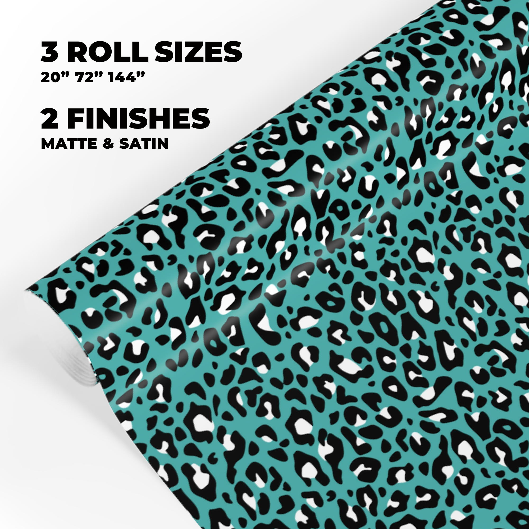 Leopard Print Gift Wrap in Turquoise product thumbnail image Leopard Print Gift Wrap in Turquoise product thumbnail image