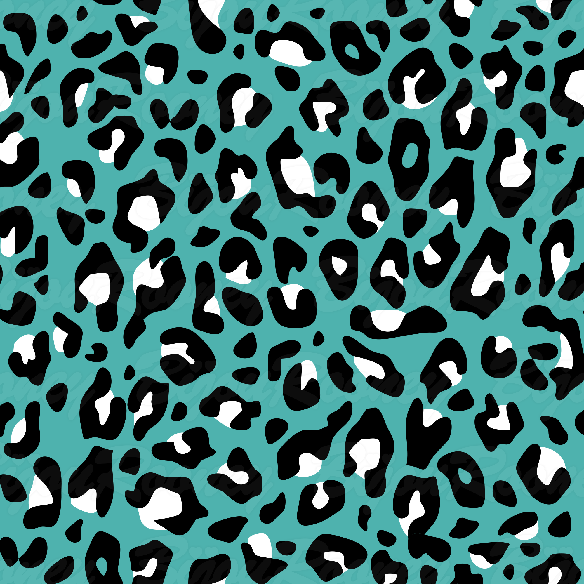 Leopard Print Gift Wrap in Turquoise product thumbnail image Leopard Print Gift Wrap in Turquoise product thumbnail image