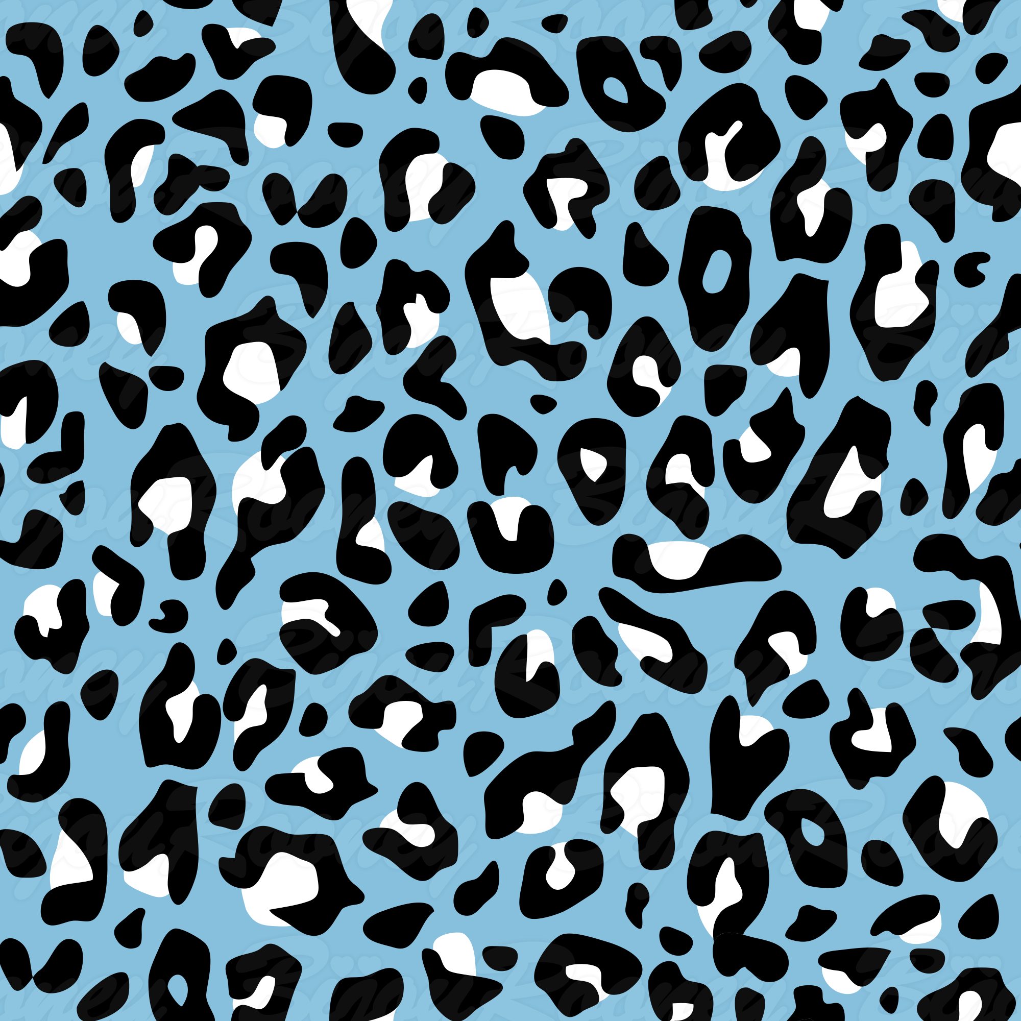 Leopard Print Gift Wrap in Cornflower product thumbnail image Leopard Print Gift Wrap in Cornflower product thumbnail image