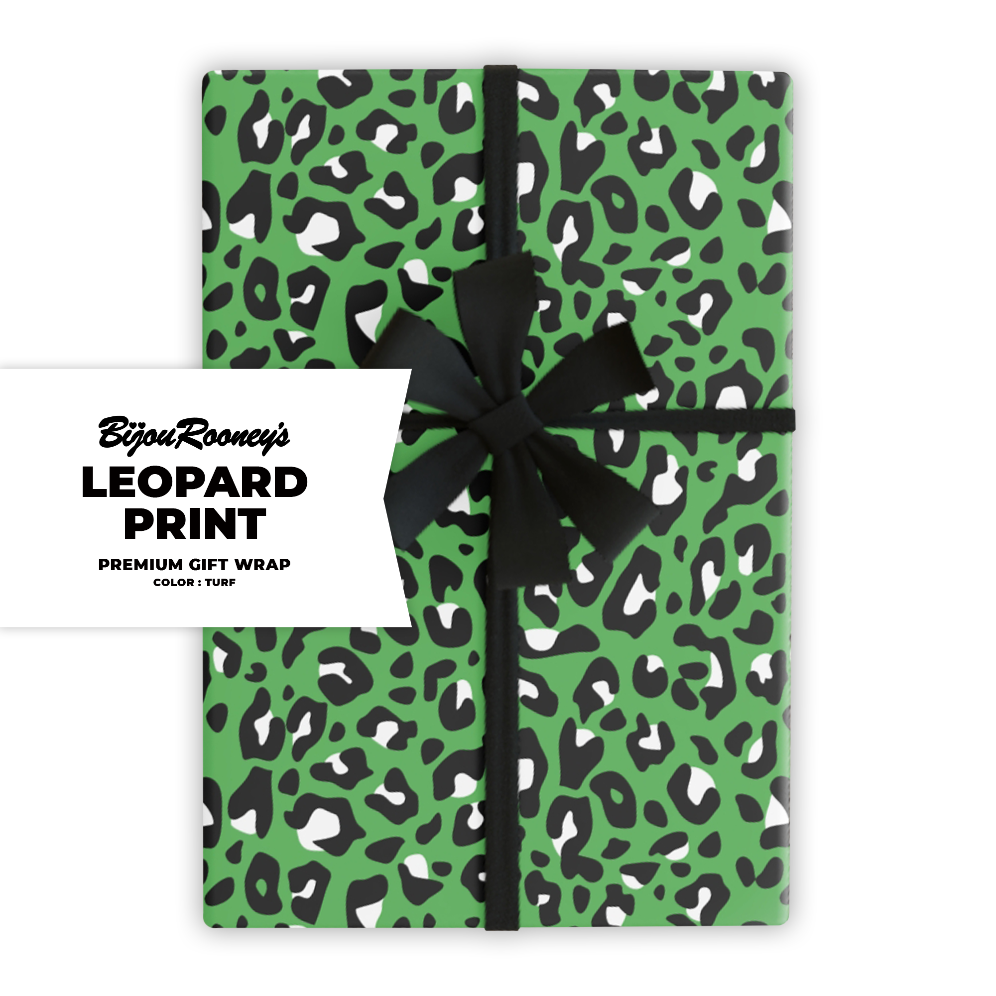 Leopard Print Gift Wrap in Turf product thumbnail image Leopard Print Gift Wrap in Turf product thumbnail image