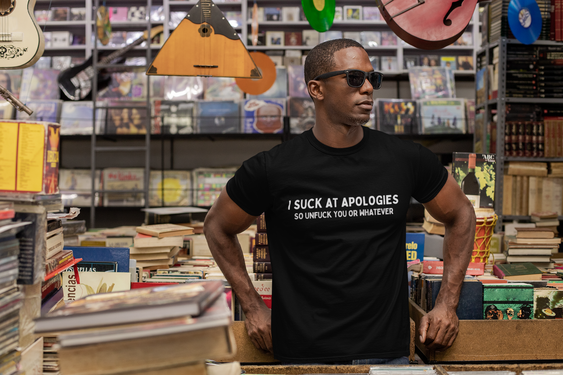 Funny Graphic Tee - Unisex Heavy Cotton T-Shirt 'I Suck at Apologies' product thumbnail image Funny Graphic Tee - Unisex Heavy Cotton T-Shirt 'I Suck at Apologies' product thumbnail image