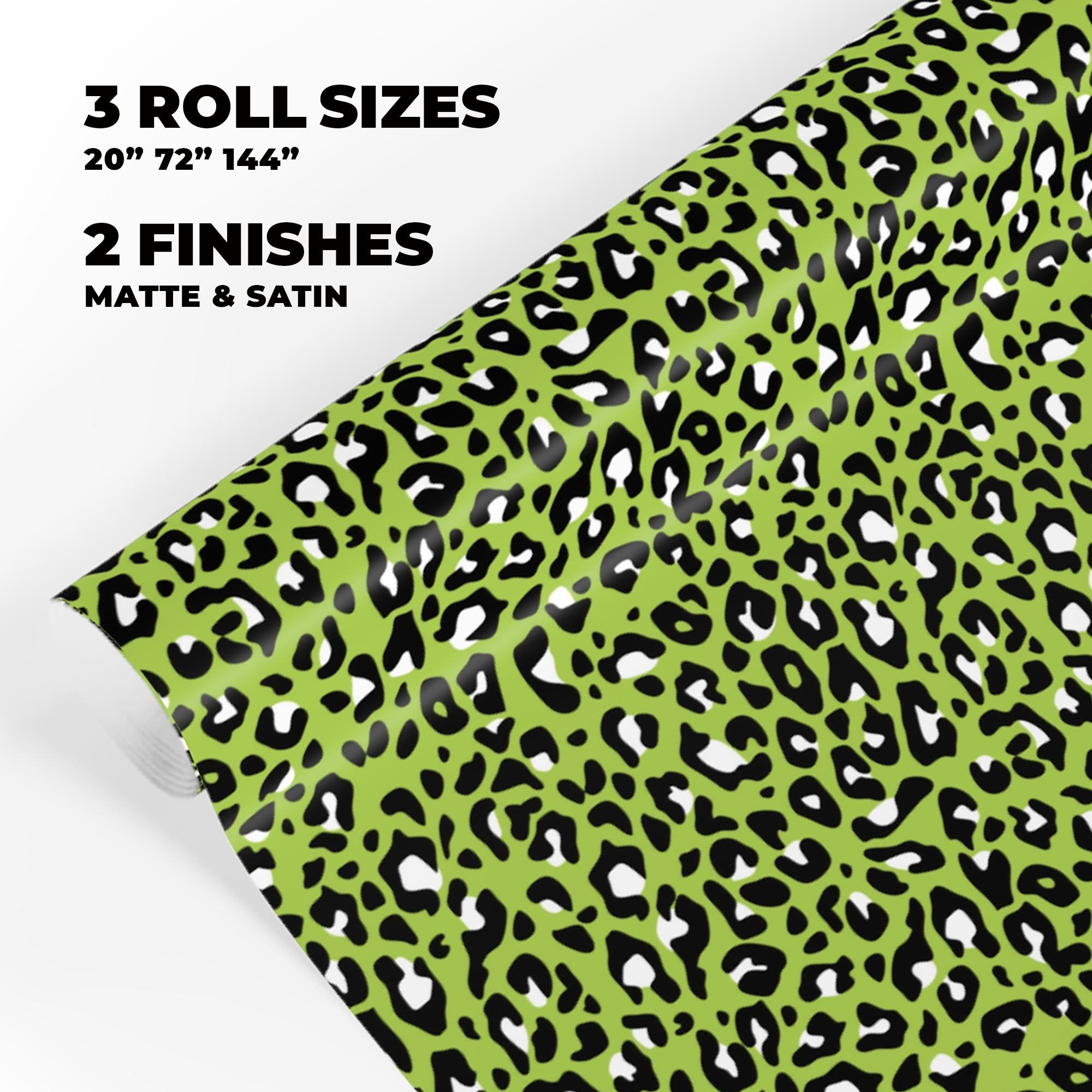 Leopard Print Gift Wrap in Wasabi product thumbnail image Leopard Print Gift Wrap in Wasabi product thumbnail image