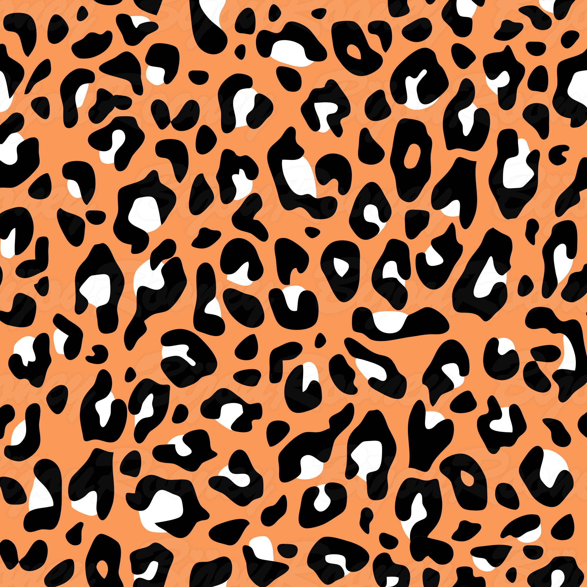 Leopard Print Gift Wrap in Clementine product thumbnail image Leopard Print Gift Wrap in Clementine product thumbnail image