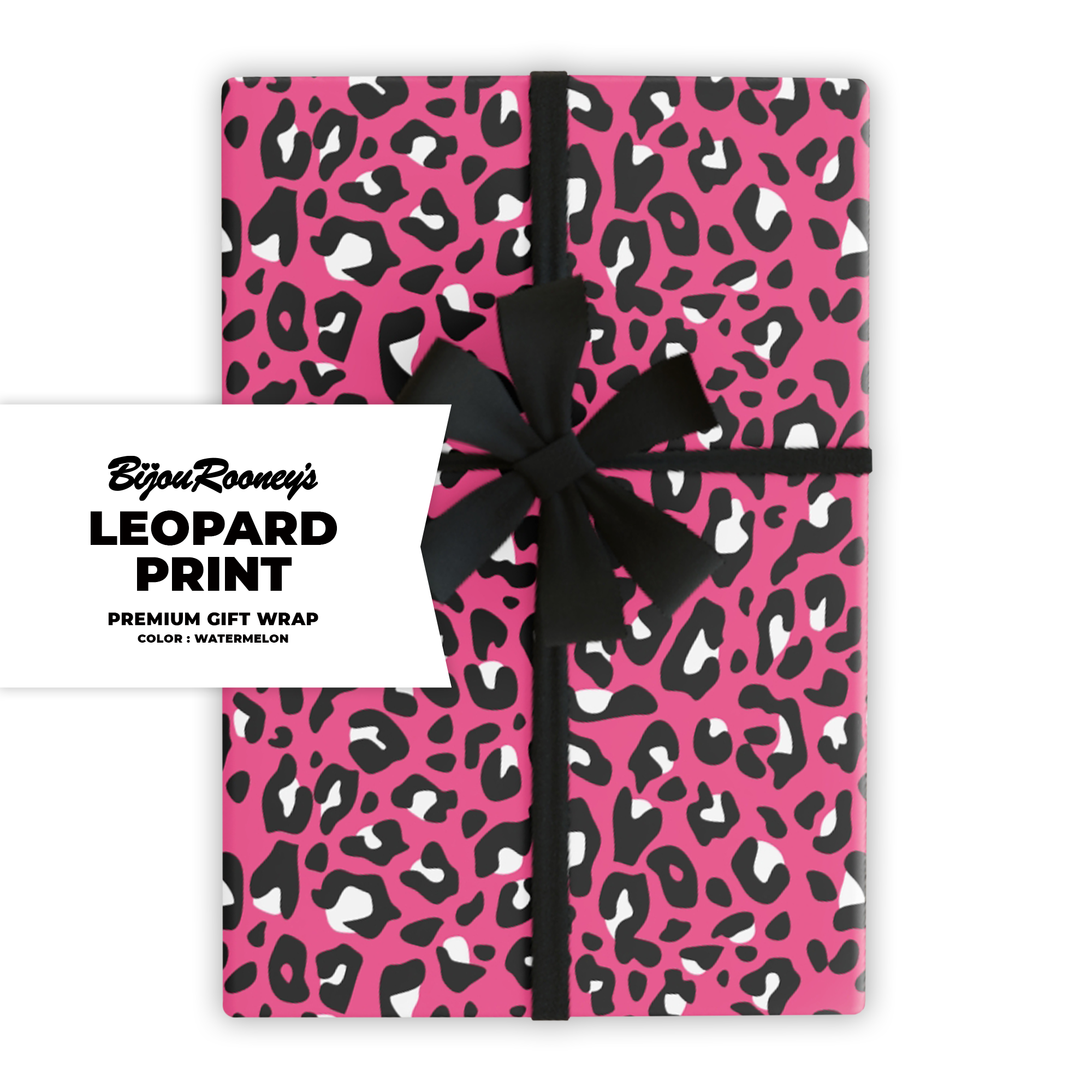 Leopard Print Gift Wrap in Watermelon product thumbnail image Leopard Print Gift Wrap in Watermelon product thumbnail image