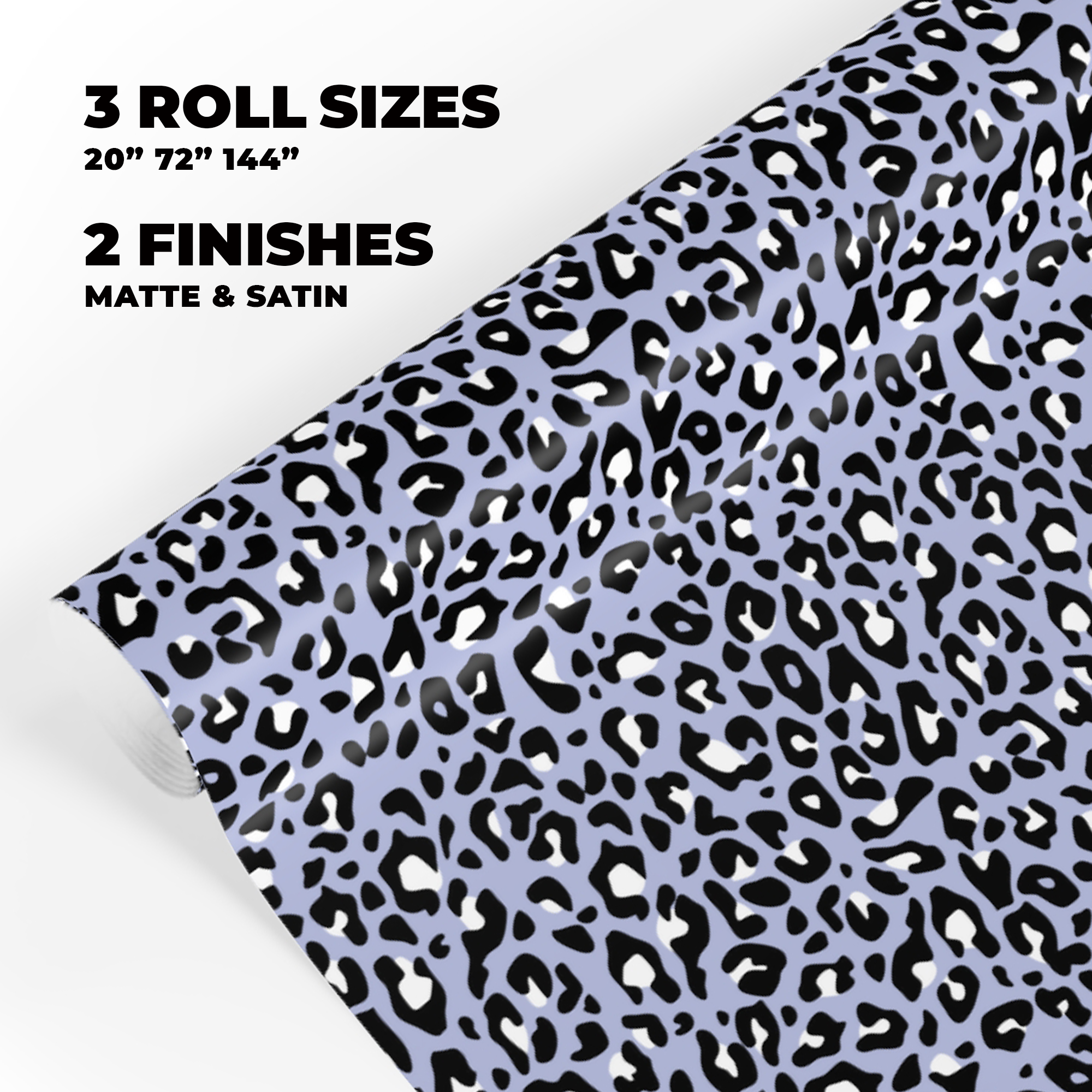 Leopard Print Gift Wrap in Lavender product thumbnail image Leopard Print Gift Wrap in Lavender product thumbnail image