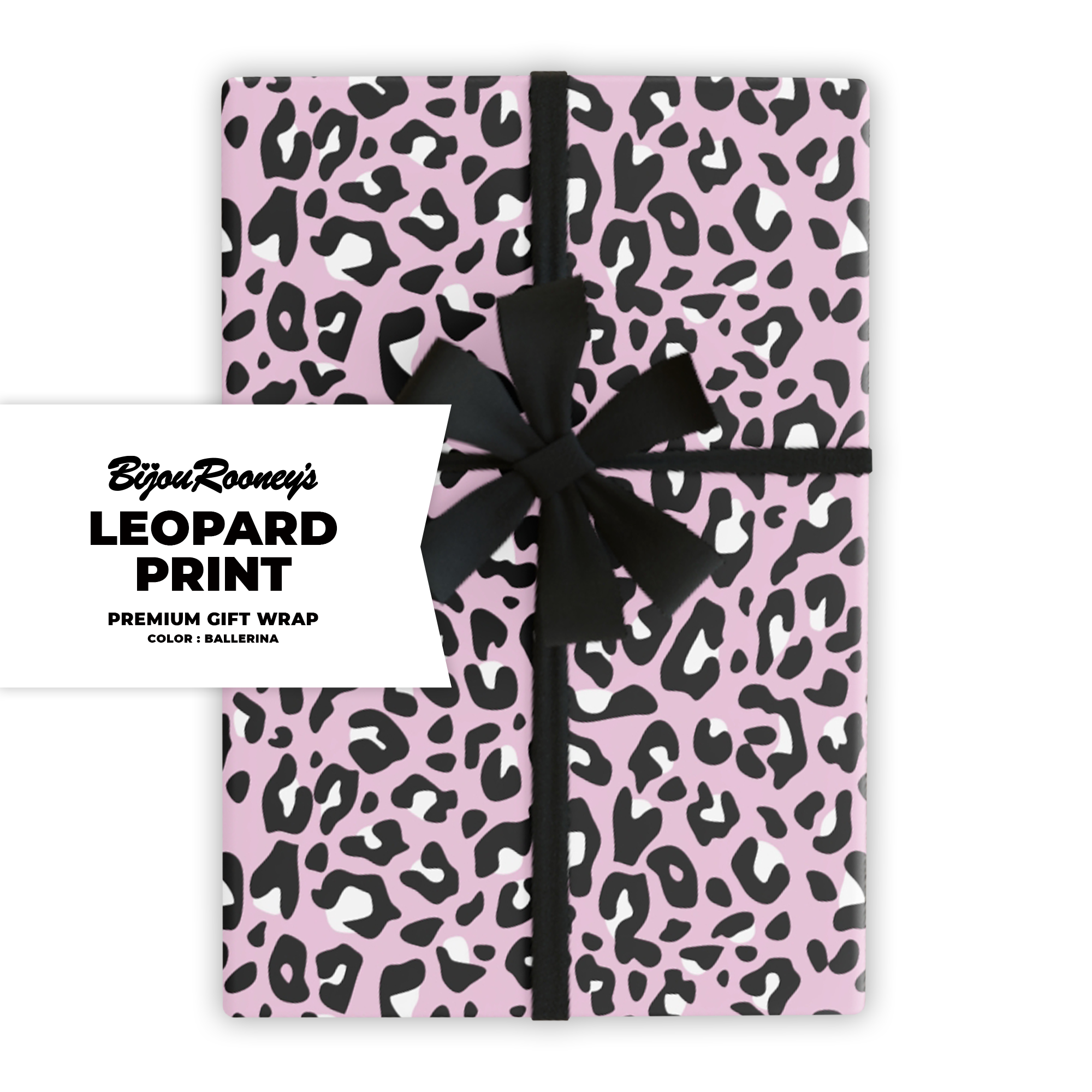 Leopard Print Gift Wrap in Ballerina product thumbnail image