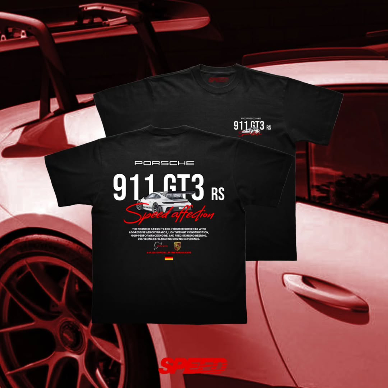Porsche GT3 RS Tee - Car Enthusiast Shirt
