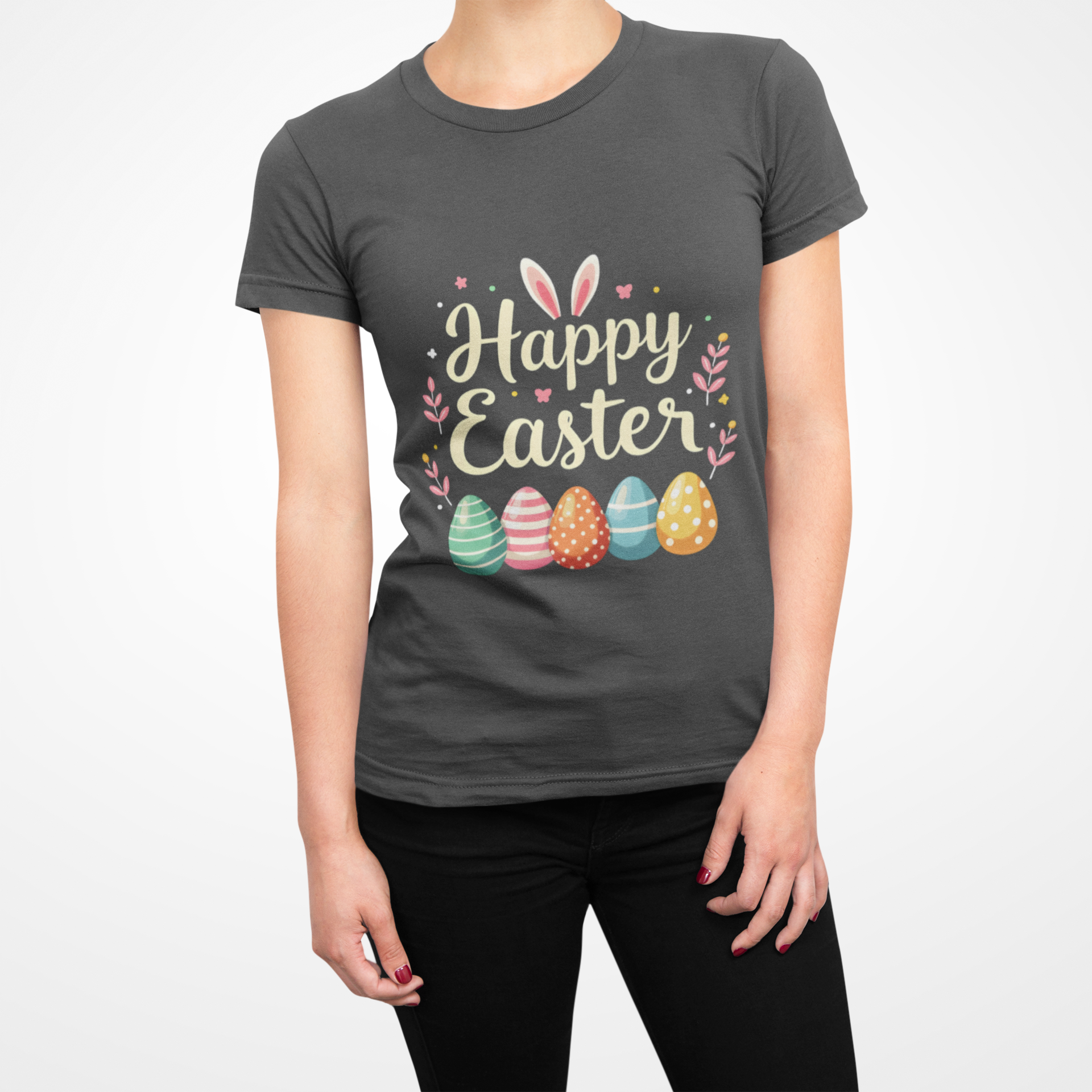 Easter Bunny T-Shirt, Colorful Egg Celebration Tee, Unisex Holiday Shirt, Spring Rabbit Top, Pastel Easter Tee product thumbnail image Easter Bunny T-Shirt, Colorful Egg Celebration Tee, Unisex Holiday Shirt, Spring Rabbit Top, Pastel Easter Tee product thumbnail image