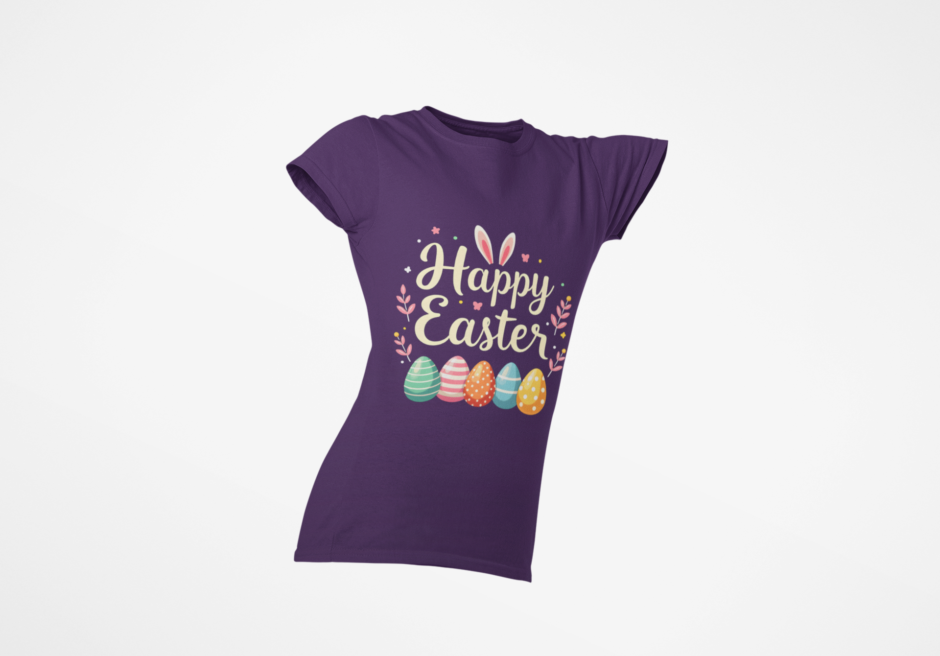 Easter Bunny T-Shirt, Colorful Egg Celebration Tee, Unisex Holiday Shirt, Spring Rabbit Top, Pastel Easter Tee product thumbnail image
