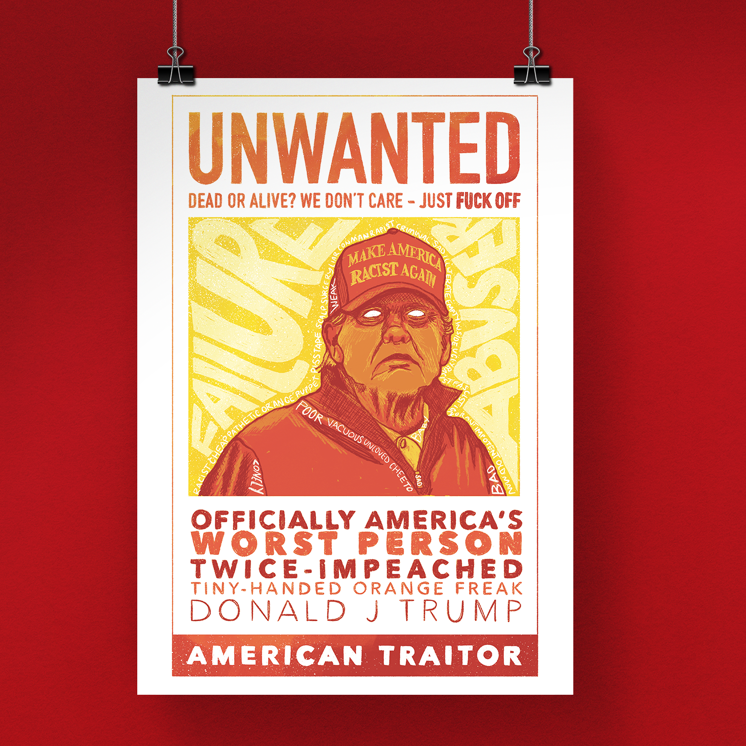 American Traitor: Trump - Matte Poster - 12”x18" American Traitor: Trump - Matte Poster - 12”x18"