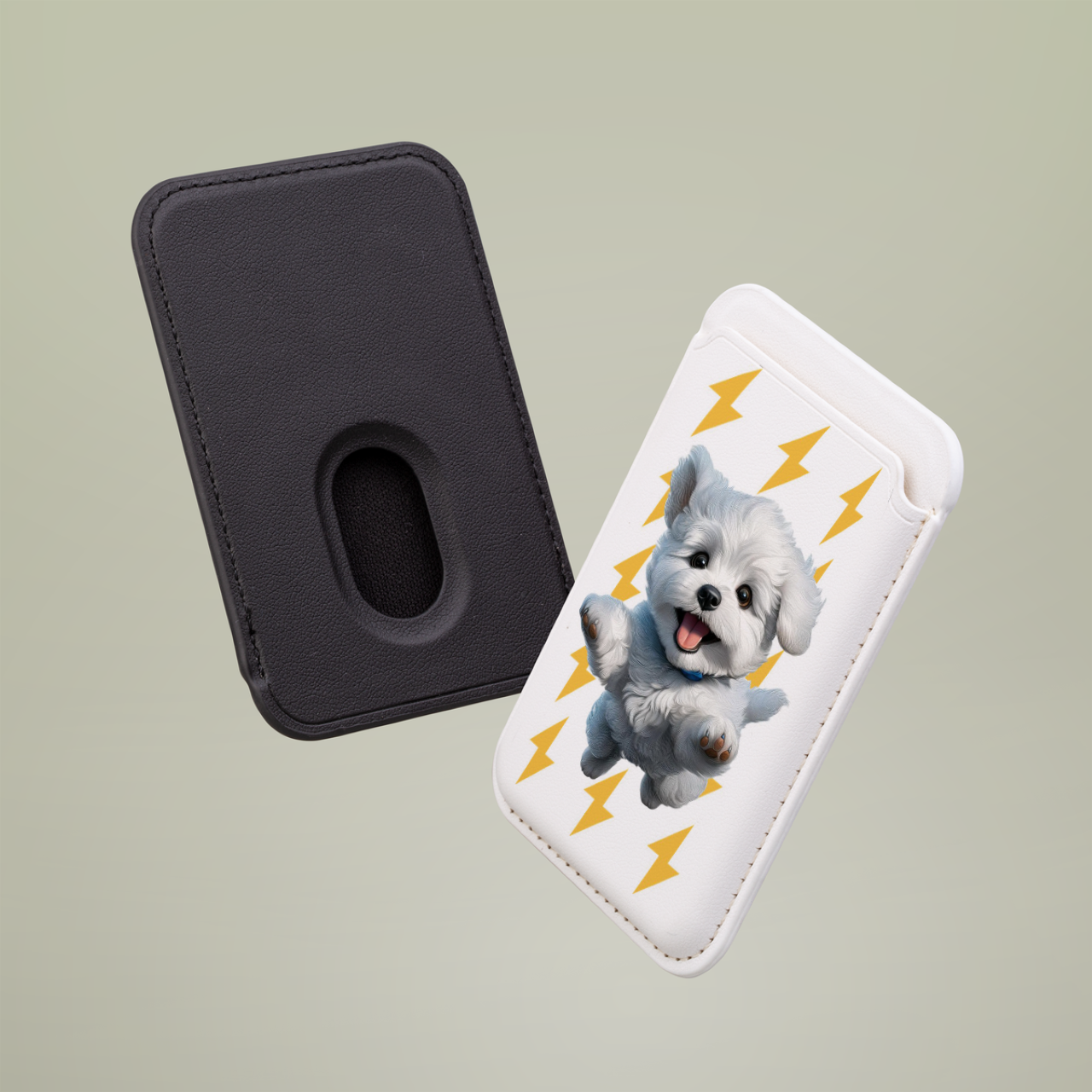 Vegan Wallet - Adorable Puppy Design, Eco-Friendly MagSafe® Wallet for Dog Lovers, Cute Gift for Pet Owners, Dog Theme Accessories, Stylish product thumbnail image