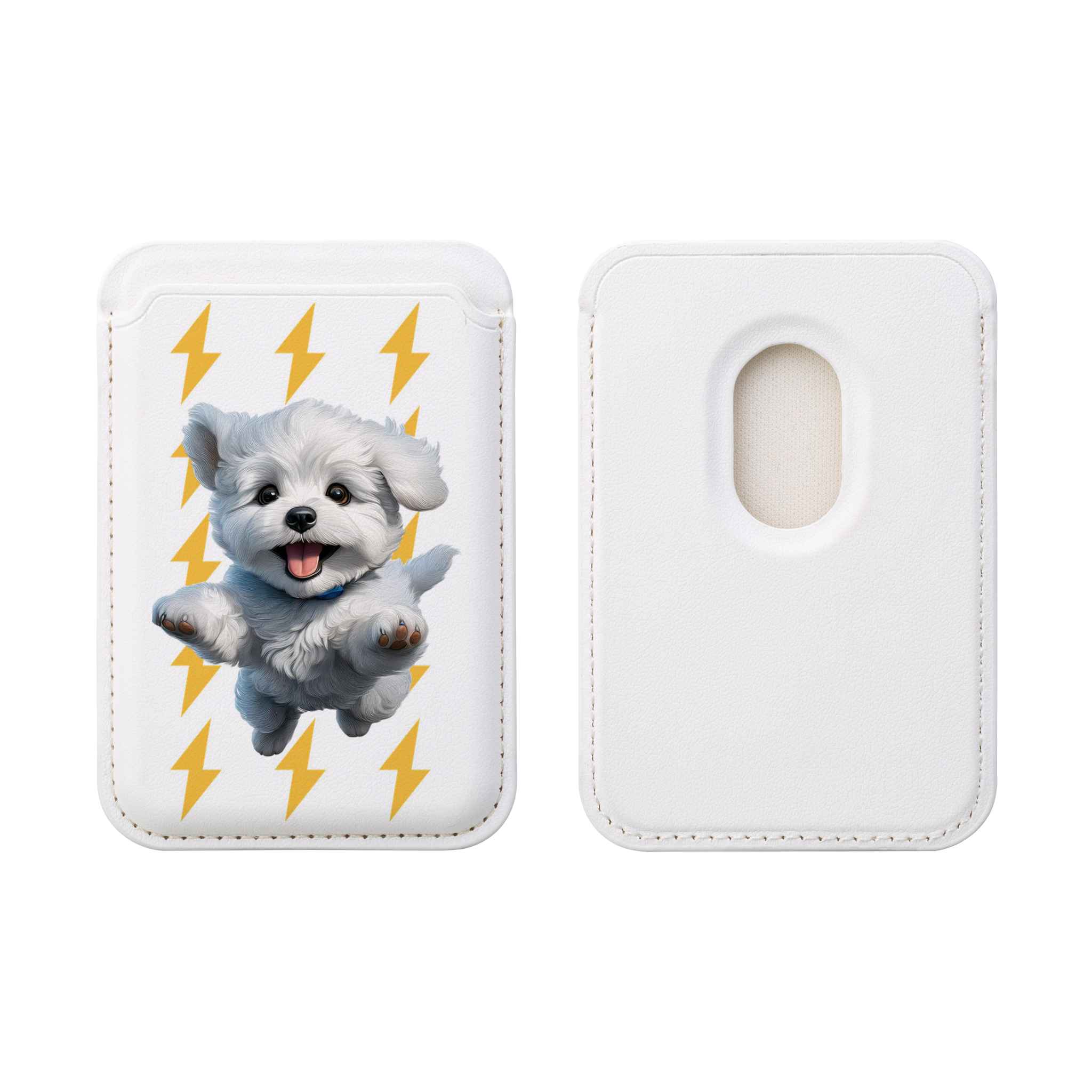 Vegan Wallet - Adorable Puppy Design, Eco-Friendly MagSafe® Wallet for Dog Lovers, Cute Gift for Pet Owners, Dog Theme Accessories, Stylish product thumbnail image