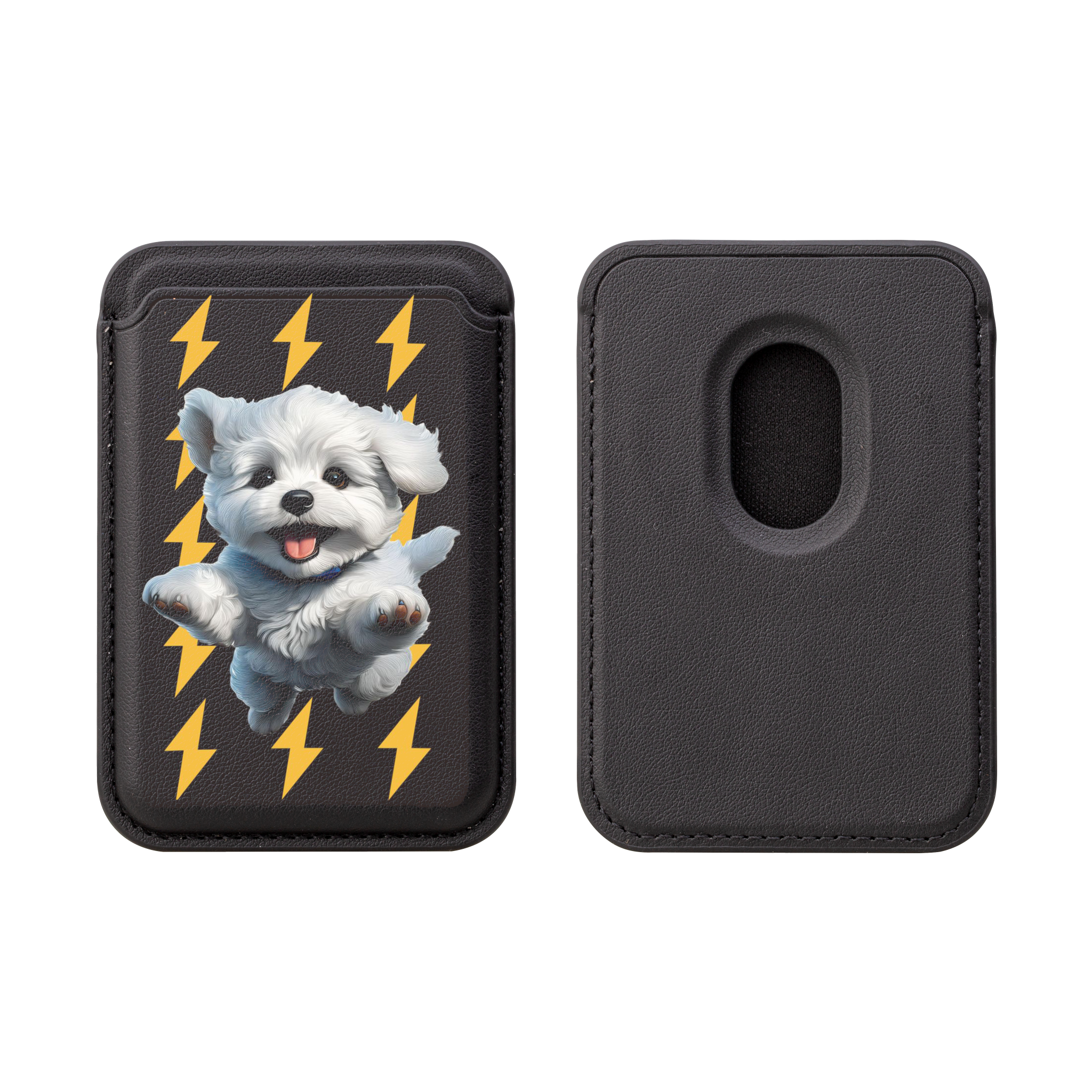 Vegan Wallet - Adorable Puppy Design, Eco-Friendly MagSafe® Wallet for Dog Lovers, Cute Gift for Pet Owners, Dog Theme Accessories, Stylish product thumbnail image