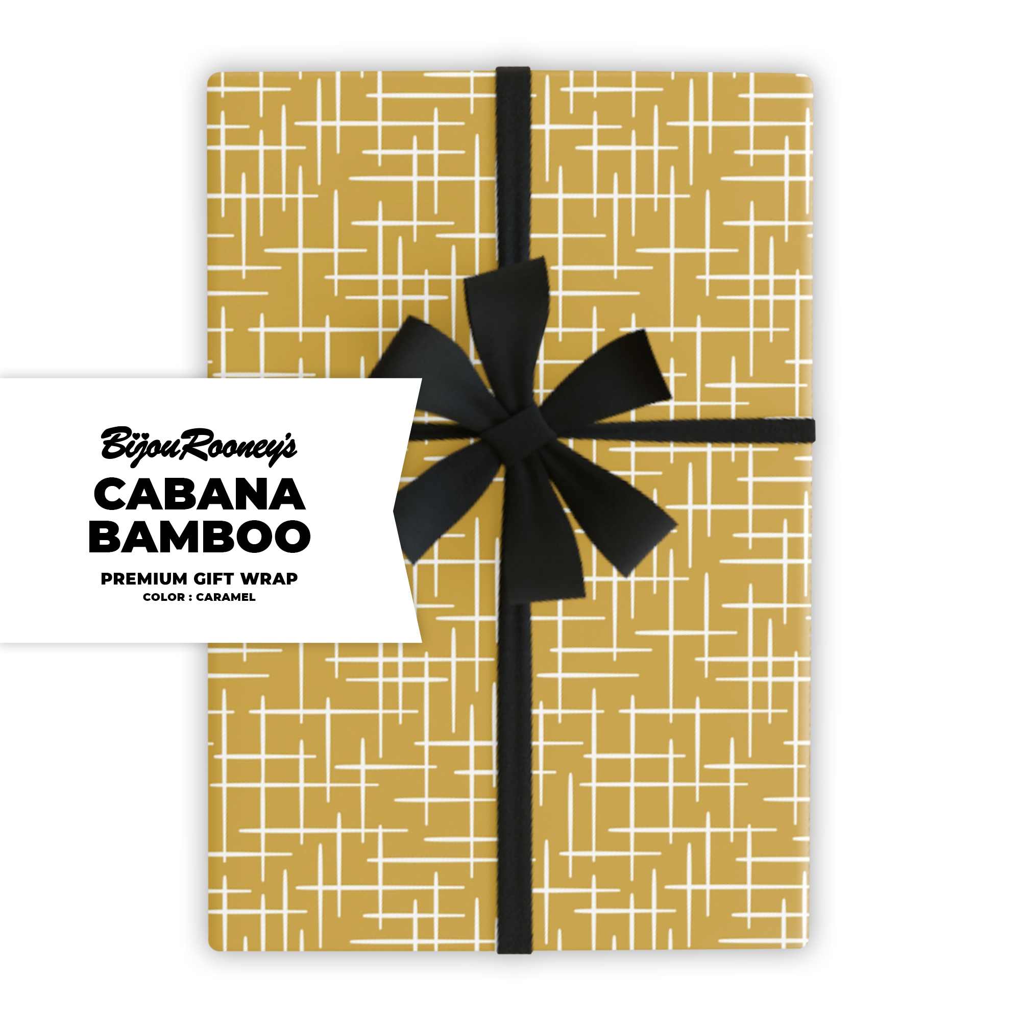 Cabana Bamboo Gift Wrap in Caramel product thumbnail image Cabana Bamboo Gift Wrap in Caramel product thumbnail image
