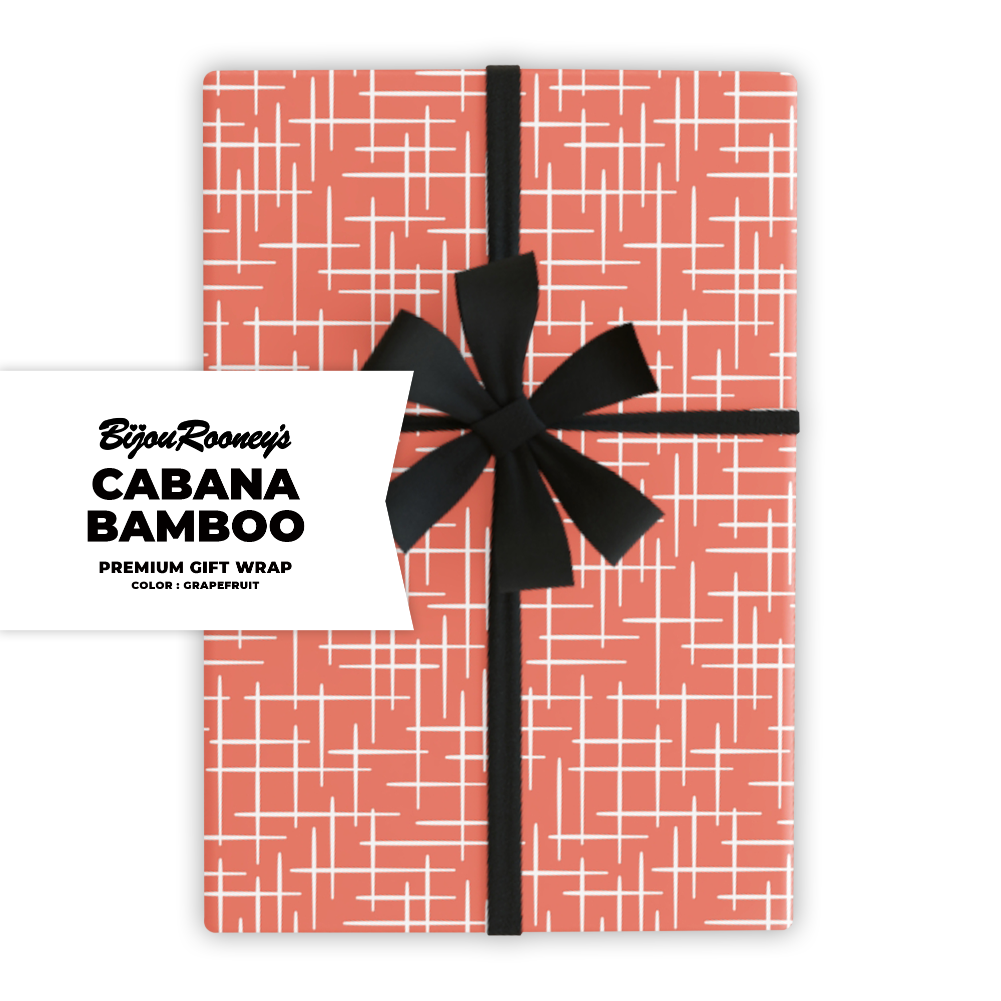 Cabana Bamboo Gift Wrap in Grapefruit product thumbnail image Cabana Bamboo Gift Wrap in Grapefruit product thumbnail image