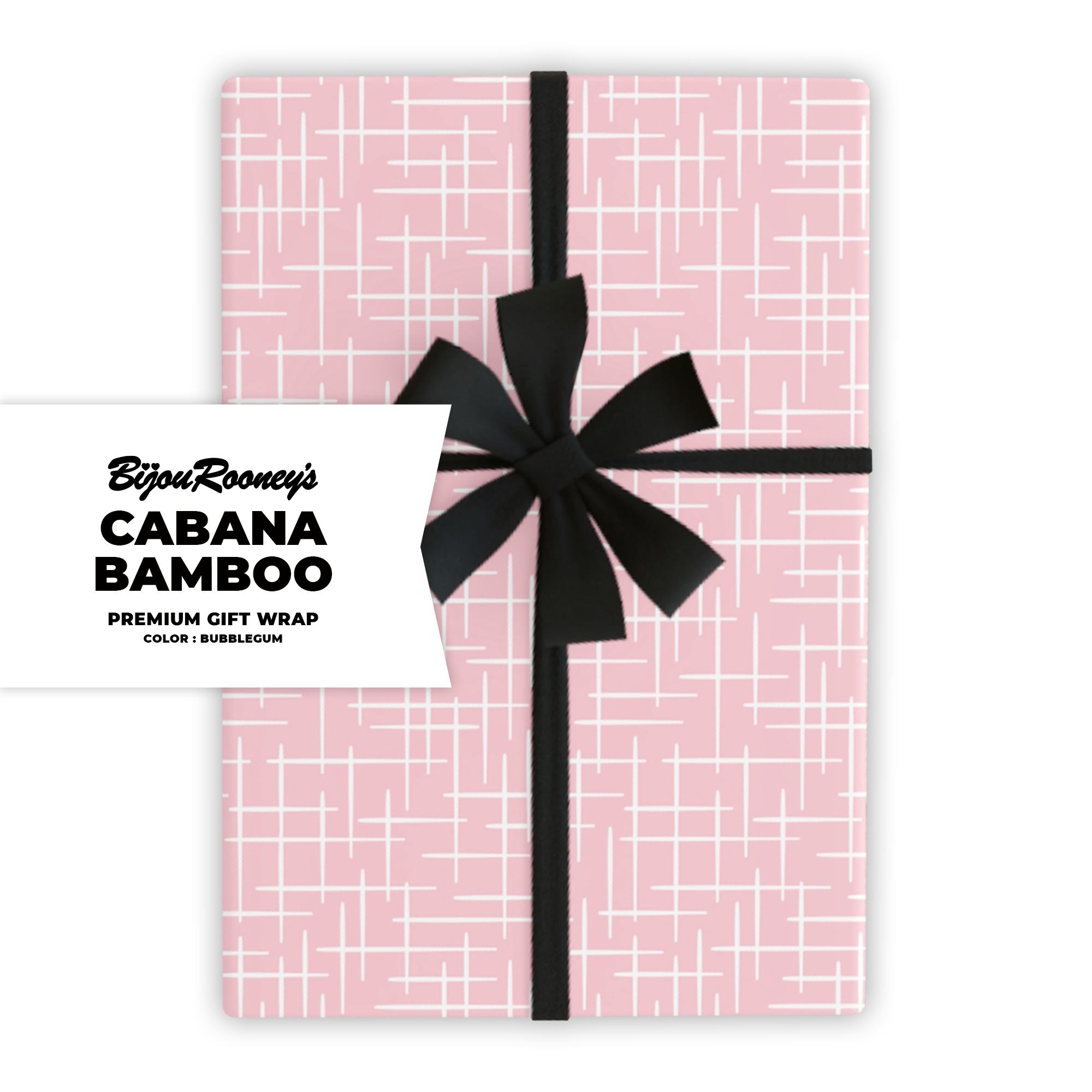 Cabana Bamboo Gift Wrap in Bubblegum product thumbnail image Cabana Bamboo Gift Wrap in Bubblegum product thumbnail image