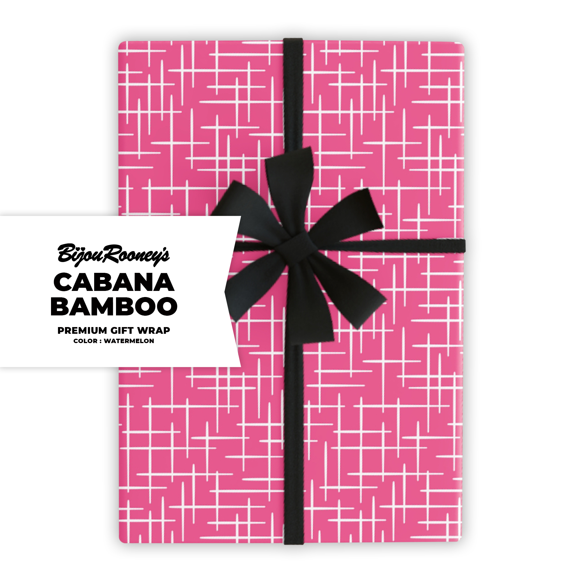 Cabana Bamboo Gift Wrap in Watermelon product thumbnail image