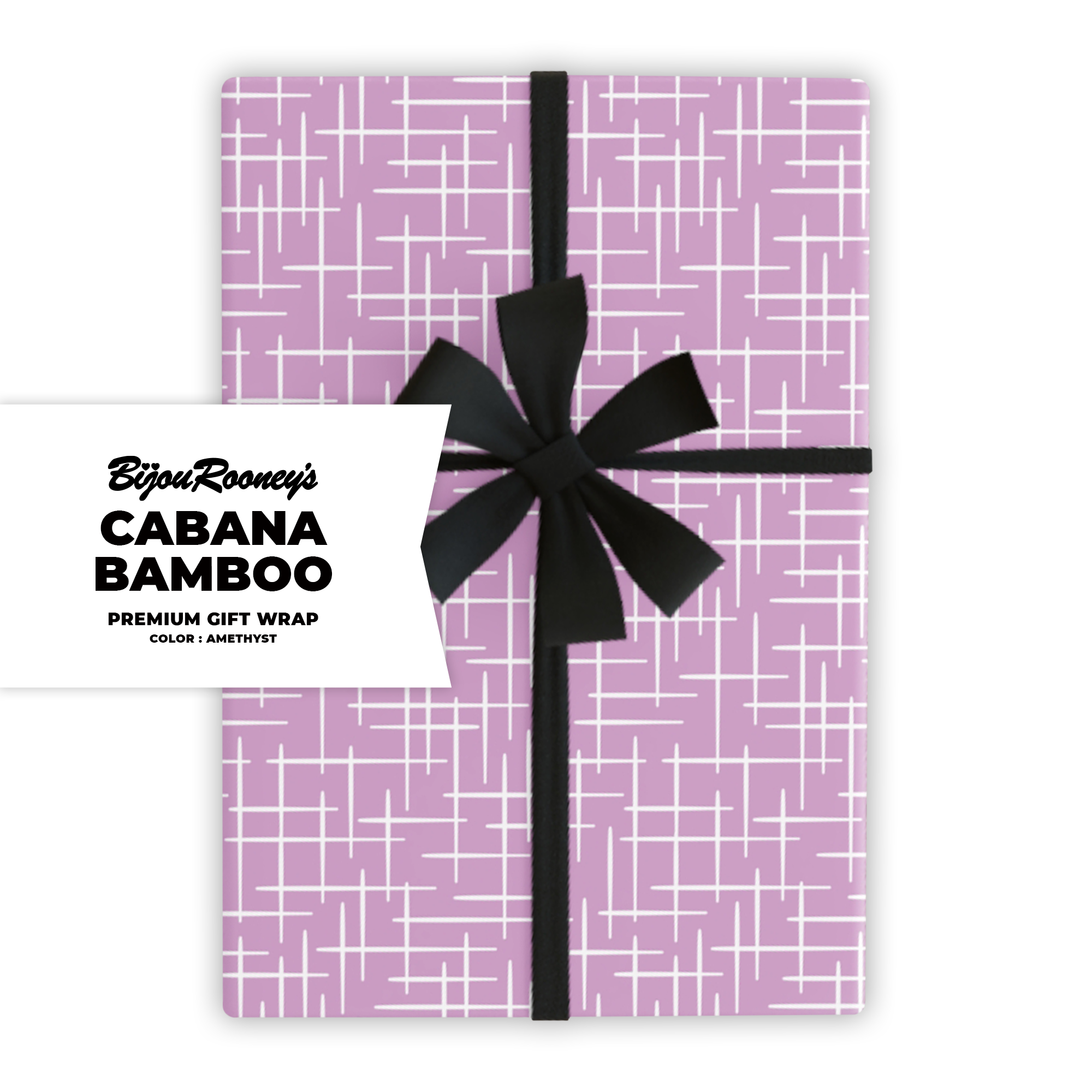 Cabana Bamboo Gift Wrap in Amethyst product thumbnail image Cabana Bamboo Gift Wrap in Amethyst product thumbnail image