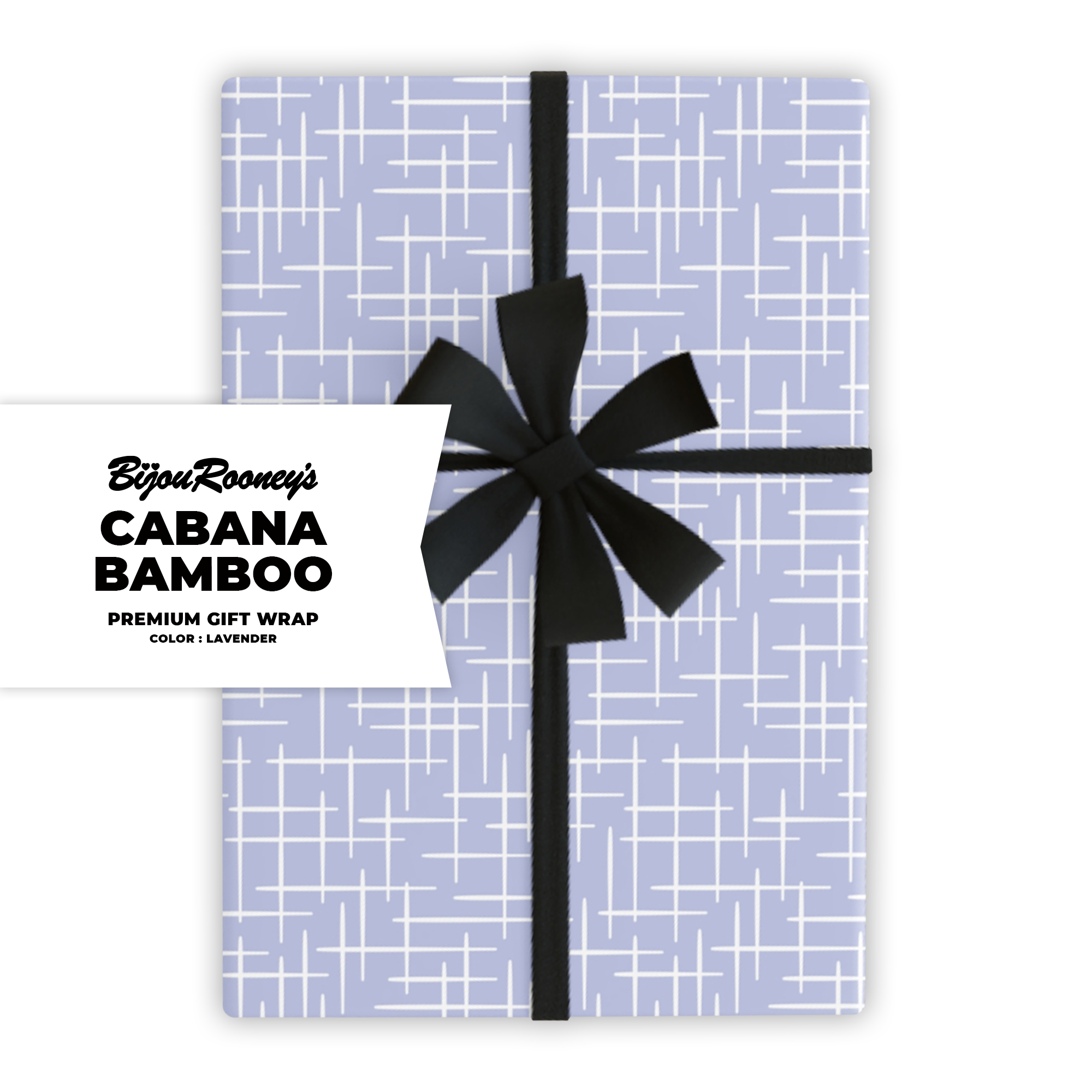 Cabana Bamboo Gift Wrap in Lavender product thumbnail image Cabana Bamboo Gift Wrap in Lavender product thumbnail image