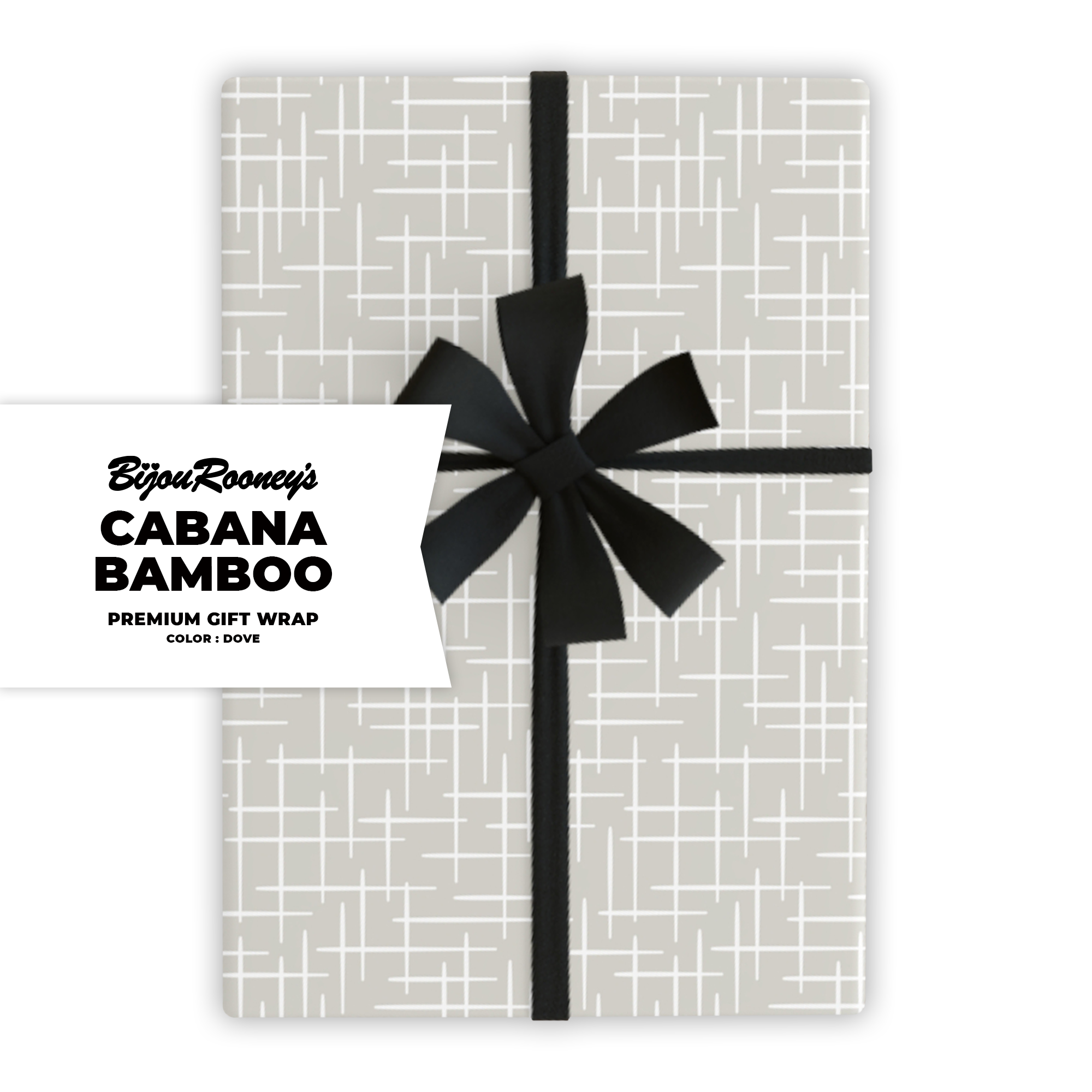 Cabana Bamboo Gift Wrap in Dove product thumbnail image Cabana Bamboo Gift Wrap in Dove product thumbnail image