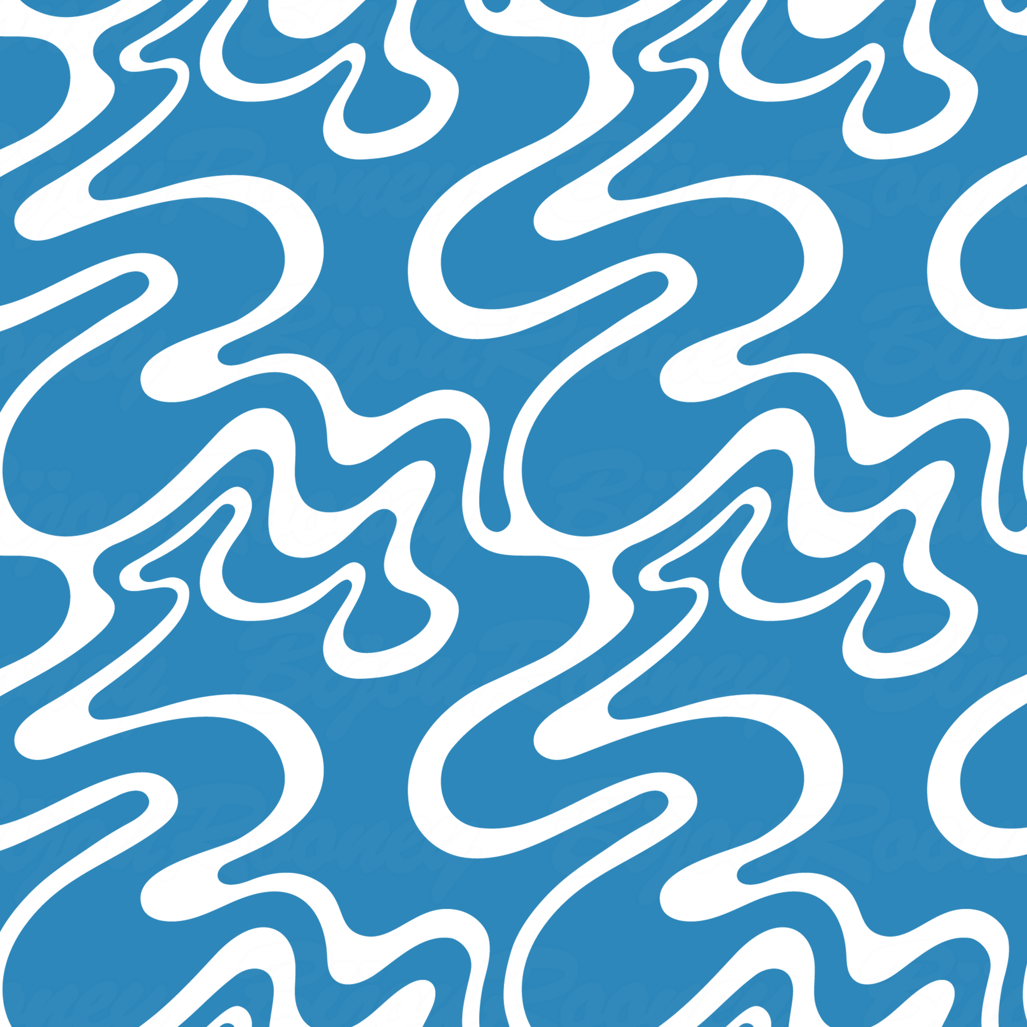 Psychedelic Swirl Gift Wrap in Denim product thumbnail image Psychedelic Swirl Gift Wrap in Denim product thumbnail image