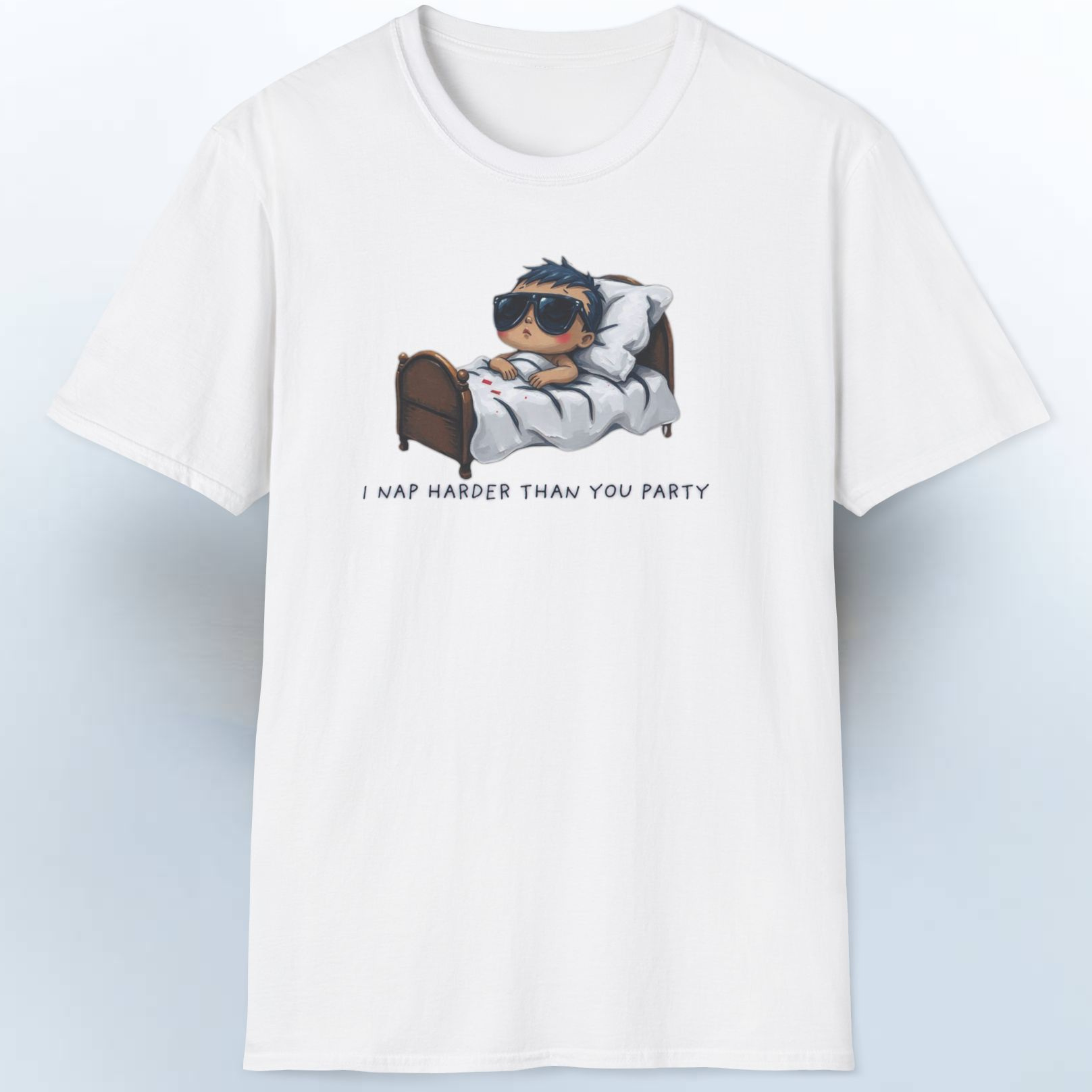 Funny I Nap Harder Than You Party T-Shirt, Sleep Lover Tee, Relaxation Shirt, Lazy Day Top, Unisex Graphic Tee product thumbnail image