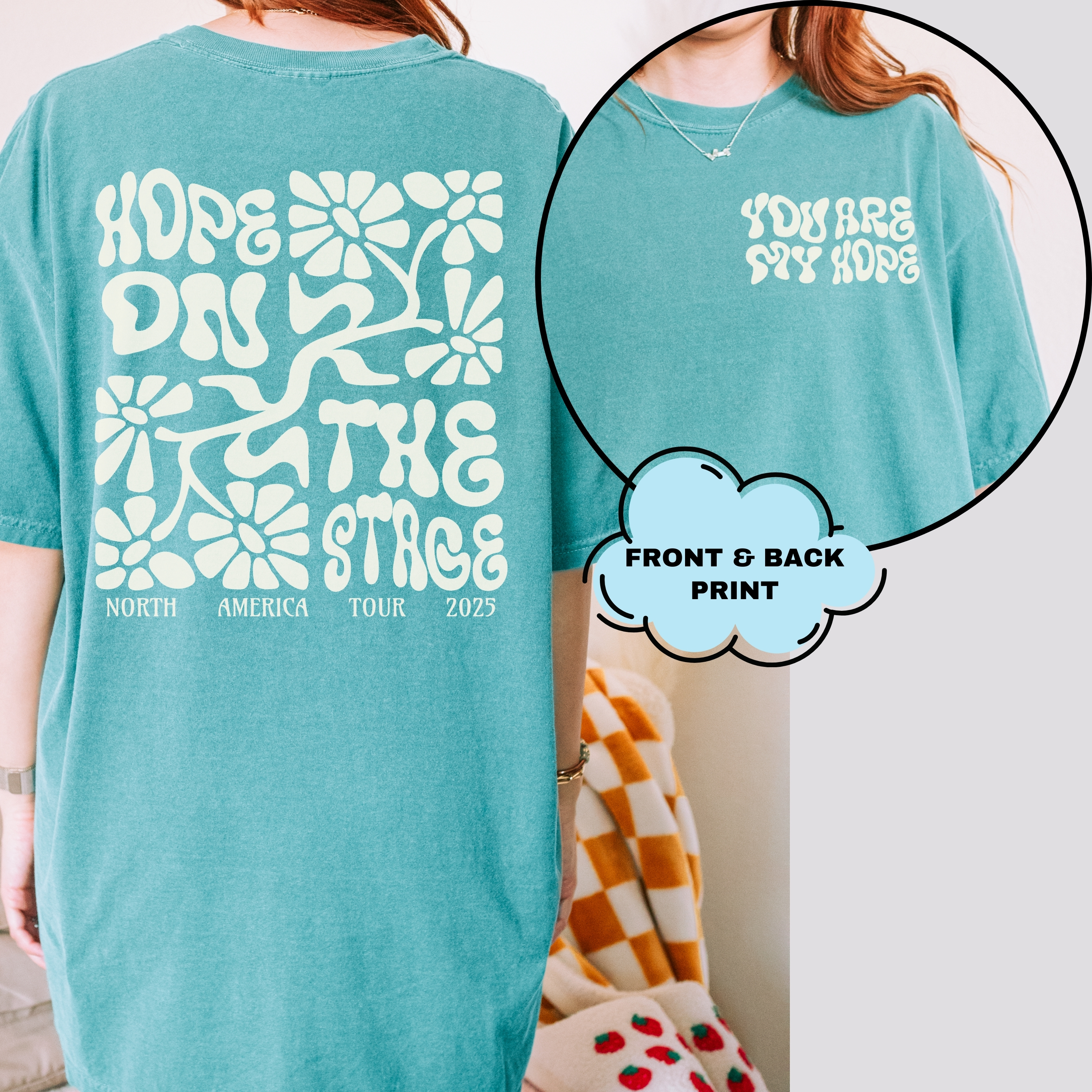 HOTS Subtle North America Tour UNISEX Comfort Colors Tee, Printed on FRONT and BACK, Designed for ARMY, by ARMY product thumbnail image HOTS Subtle North America Tour UNISEX Comfort Colors Tee, Printed on FRONT and BACK, Designed for ARMY, by ARMY product thumbnail image