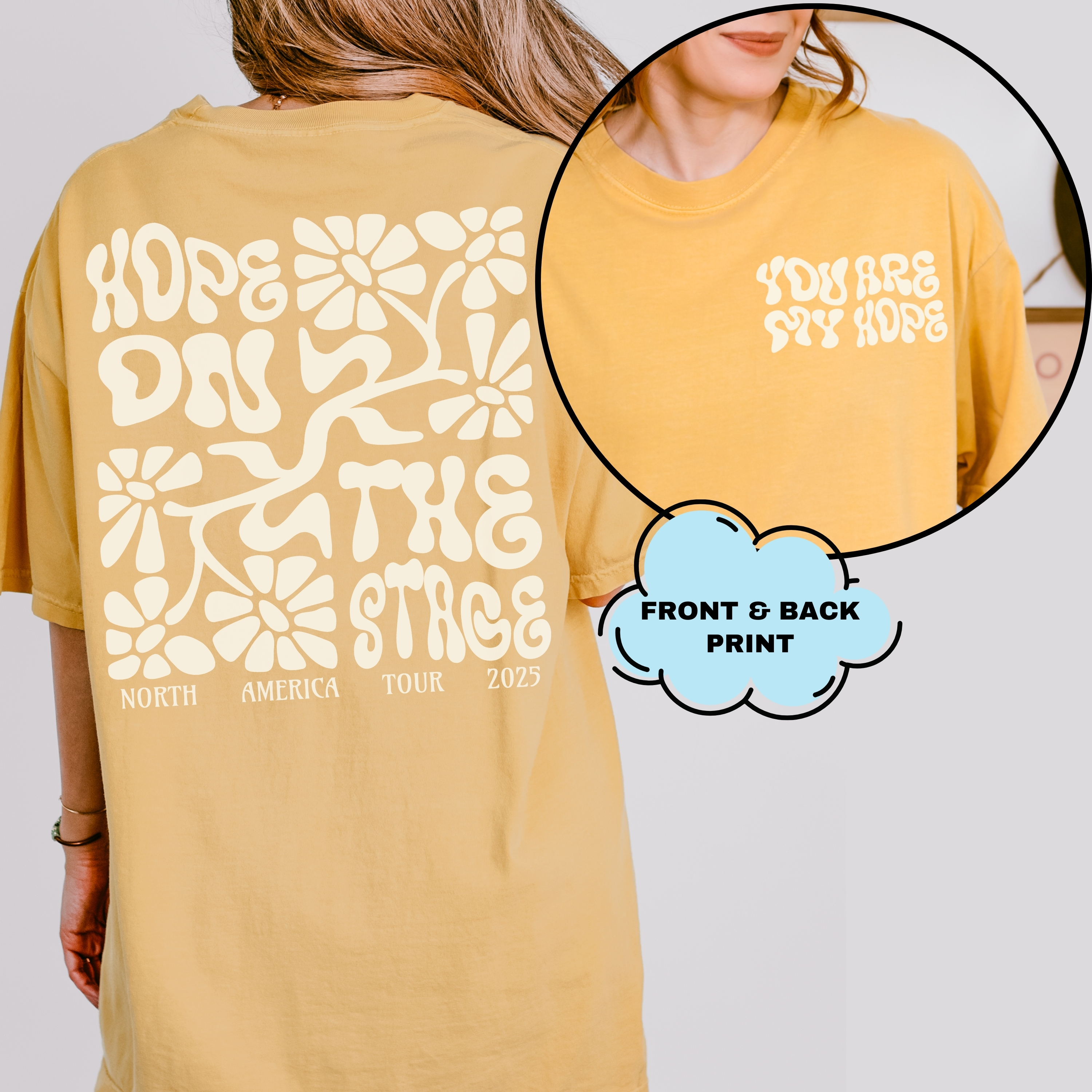 HOTS Subtle North America Tour UNISEX Comfort Colors Tee, Printed on FRONT and BACK, Designed for ARMY, by ARMY product thumbnail image HOTS Subtle North America Tour UNISEX Comfort Colors Tee, Printed on FRONT and BACK, Designed for ARMY, by ARMY product thumbnail image