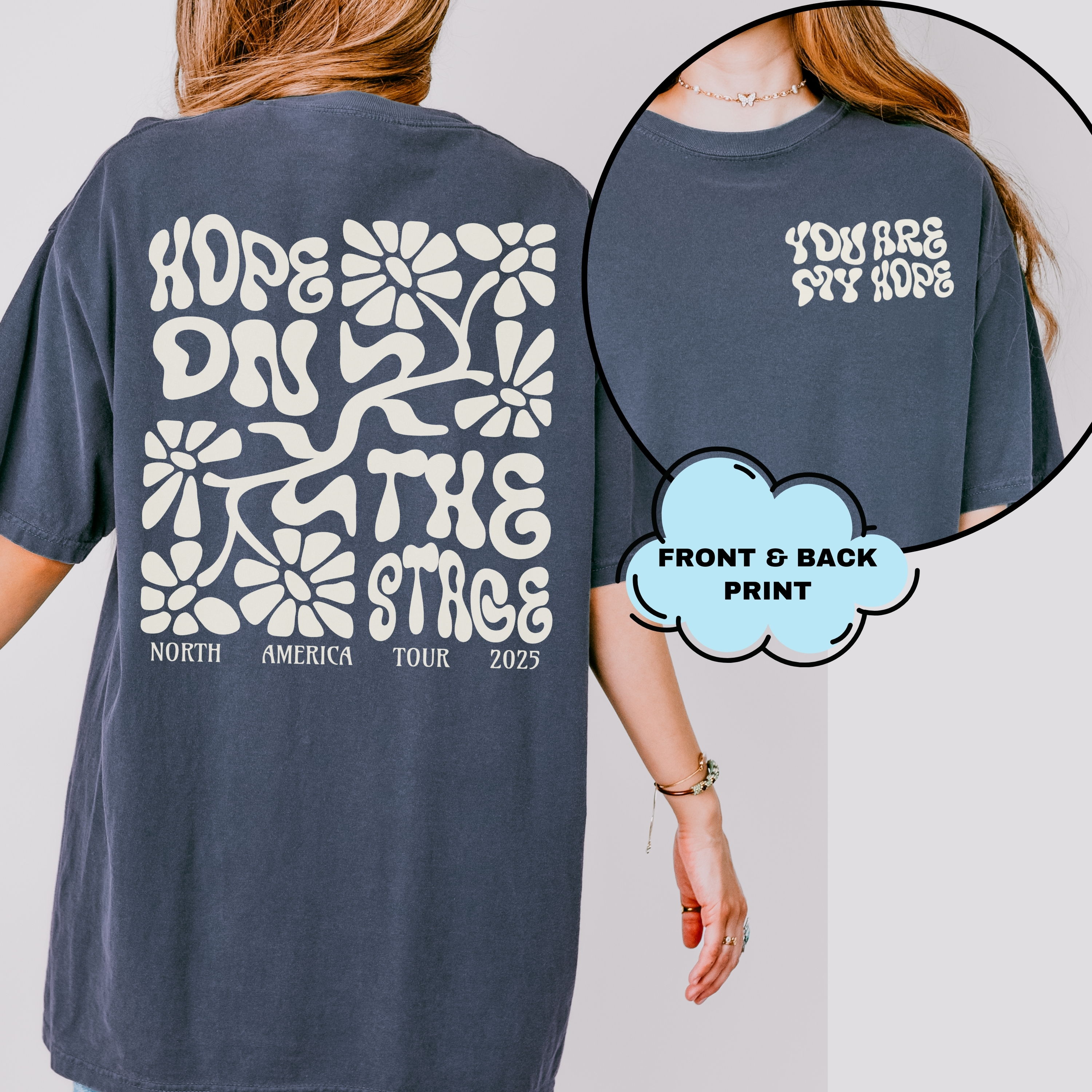 HOTS Subtle North America Tour UNISEX Comfort Colors Tee, Printed on FRONT and BACK, Designed for ARMY, by ARMY product thumbnail image HOTS Subtle North America Tour UNISEX Comfort Colors Tee, Printed on FRONT and BACK, Designed for ARMY, by ARMY product thumbnail image