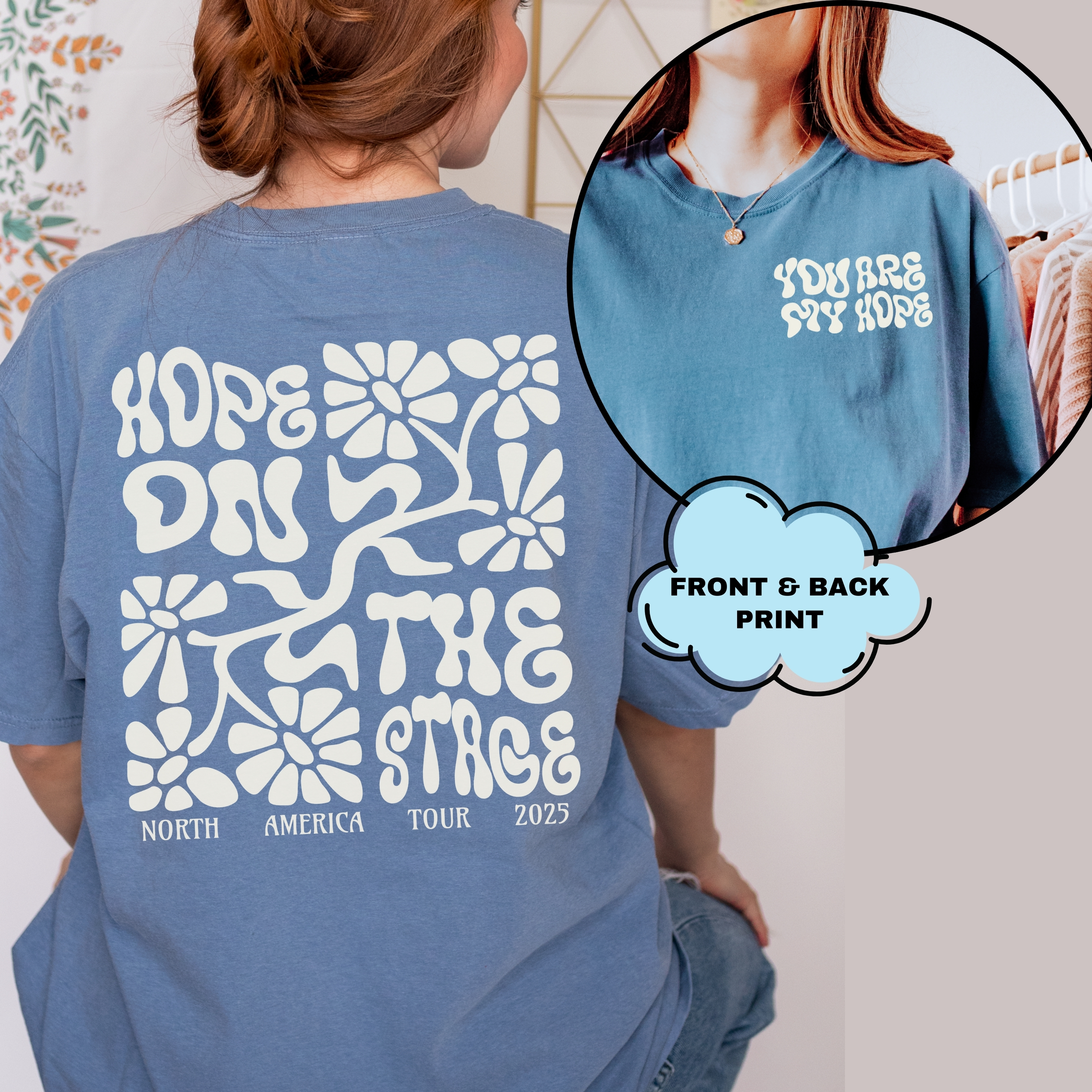 HOTS Subtle North America Tour UNISEX Comfort Colors Tee, Printed on FRONT and BACK, Designed for ARMY, by ARMY product thumbnail image HOTS Subtle North America Tour UNISEX Comfort Colors Tee, Printed on FRONT and BACK, Designed for ARMY, by ARMY product thumbnail image