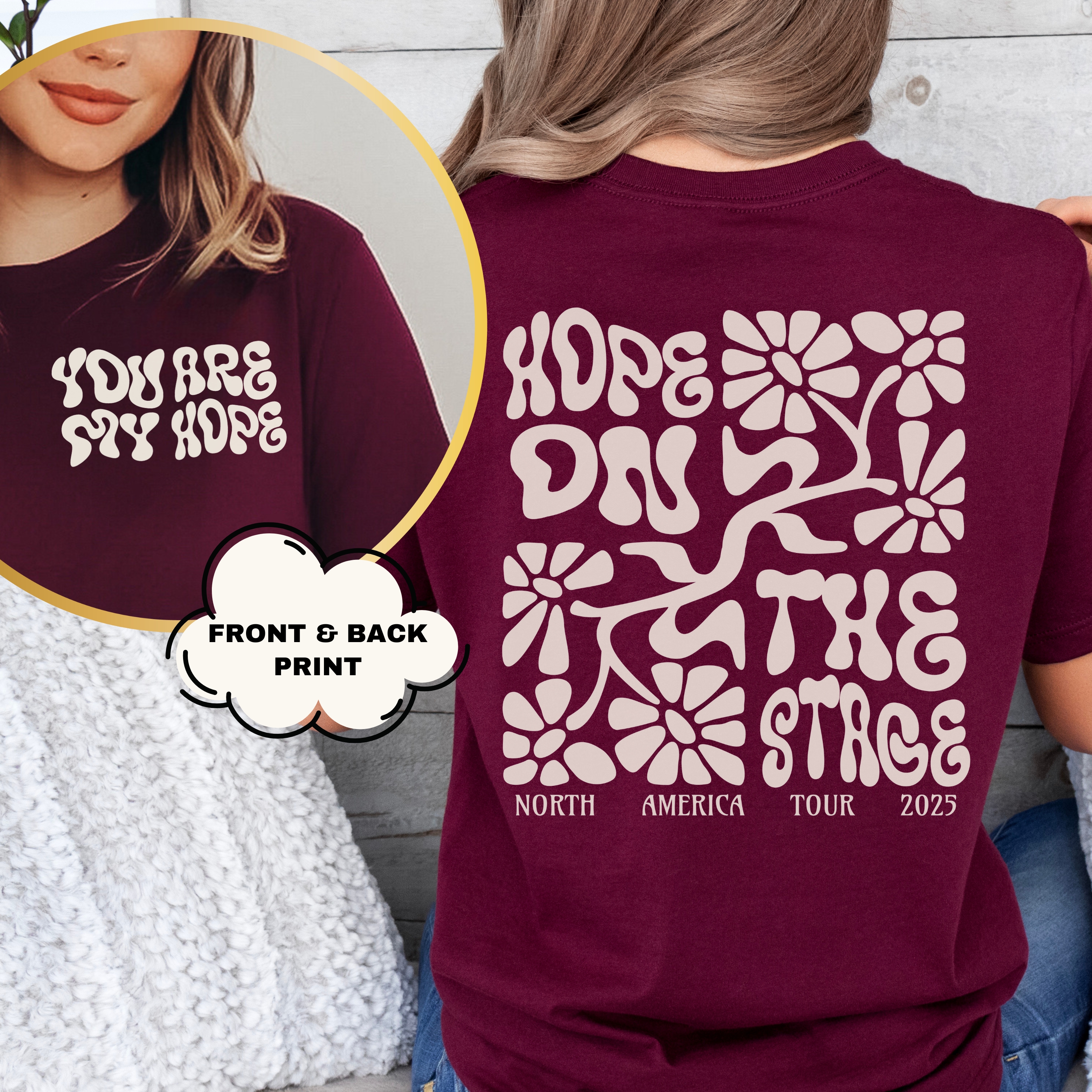 HOTS North America Tour UNISEX BELLA CANVAS Lightweight Tee, Printed on FRONT and BACK, Designed for ARMY, by ARMY product thumbnail image HOTS North America Tour UNISEX BELLA CANVAS Lightweight Tee, Printed on FRONT and BACK, Designed for ARMY, by ARMY product thumbnail image