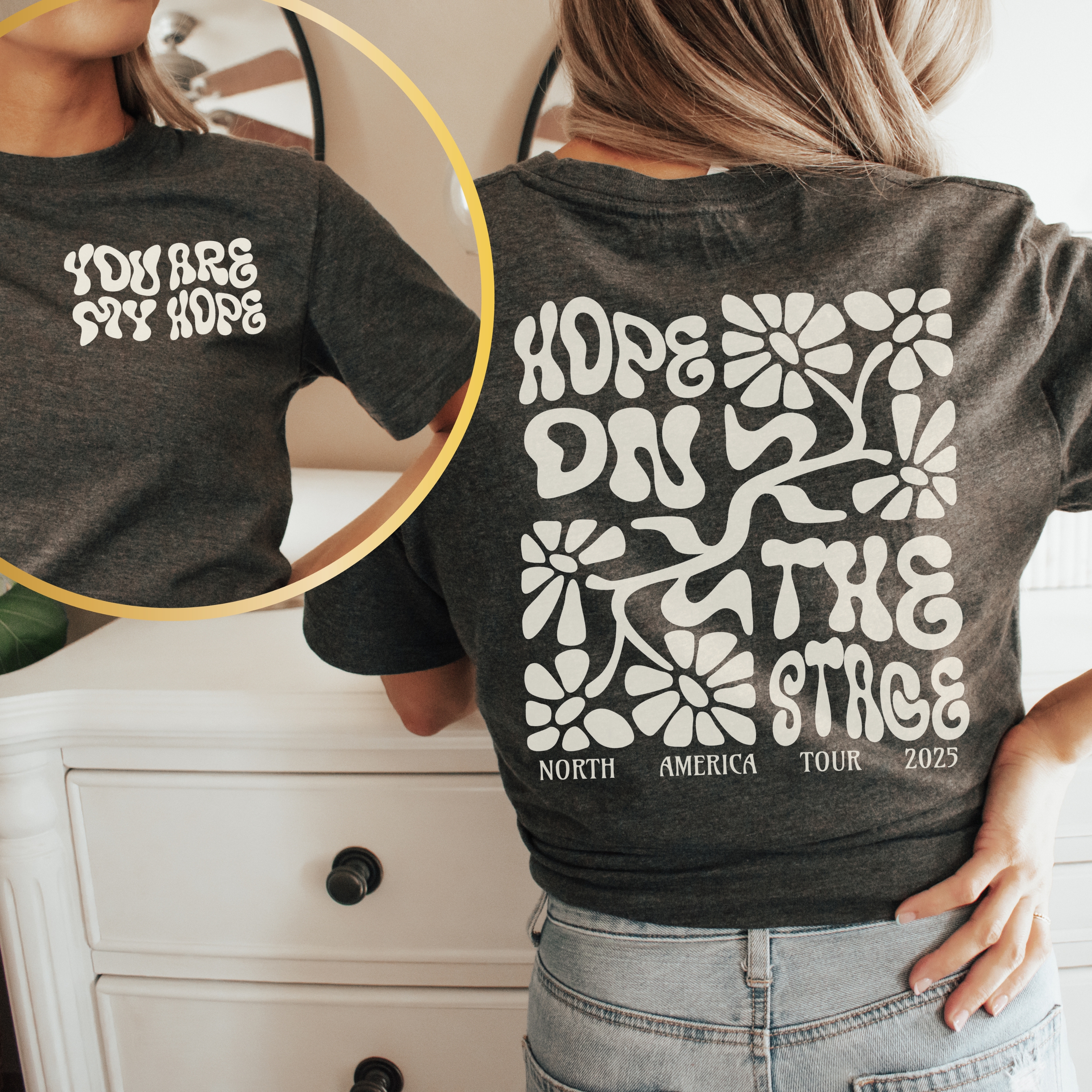 HOTS North America Tour UNISEX BELLA CANVAS Lightweight Tee, Printed on FRONT and BACK, Designed for ARMY, by ARMY product thumbnail image HOTS North America Tour UNISEX BELLA CANVAS Lightweight Tee, Printed on FRONT and BACK, Designed for ARMY, by ARMY product thumbnail image