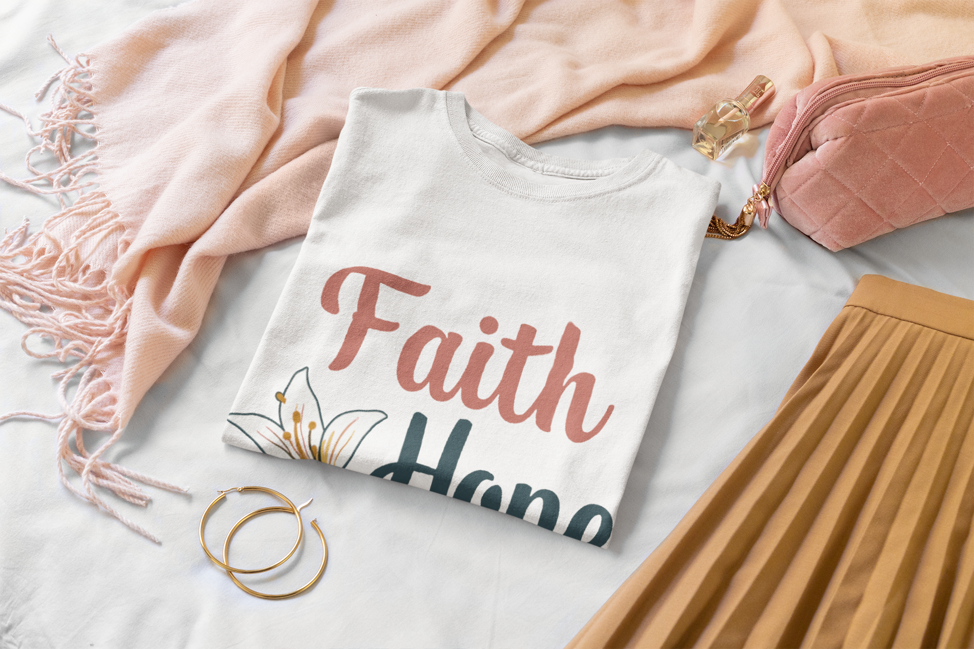 Faith Hope Love Floral Tee product thumbnail image Faith Hope Love Floral Tee product thumbnail image